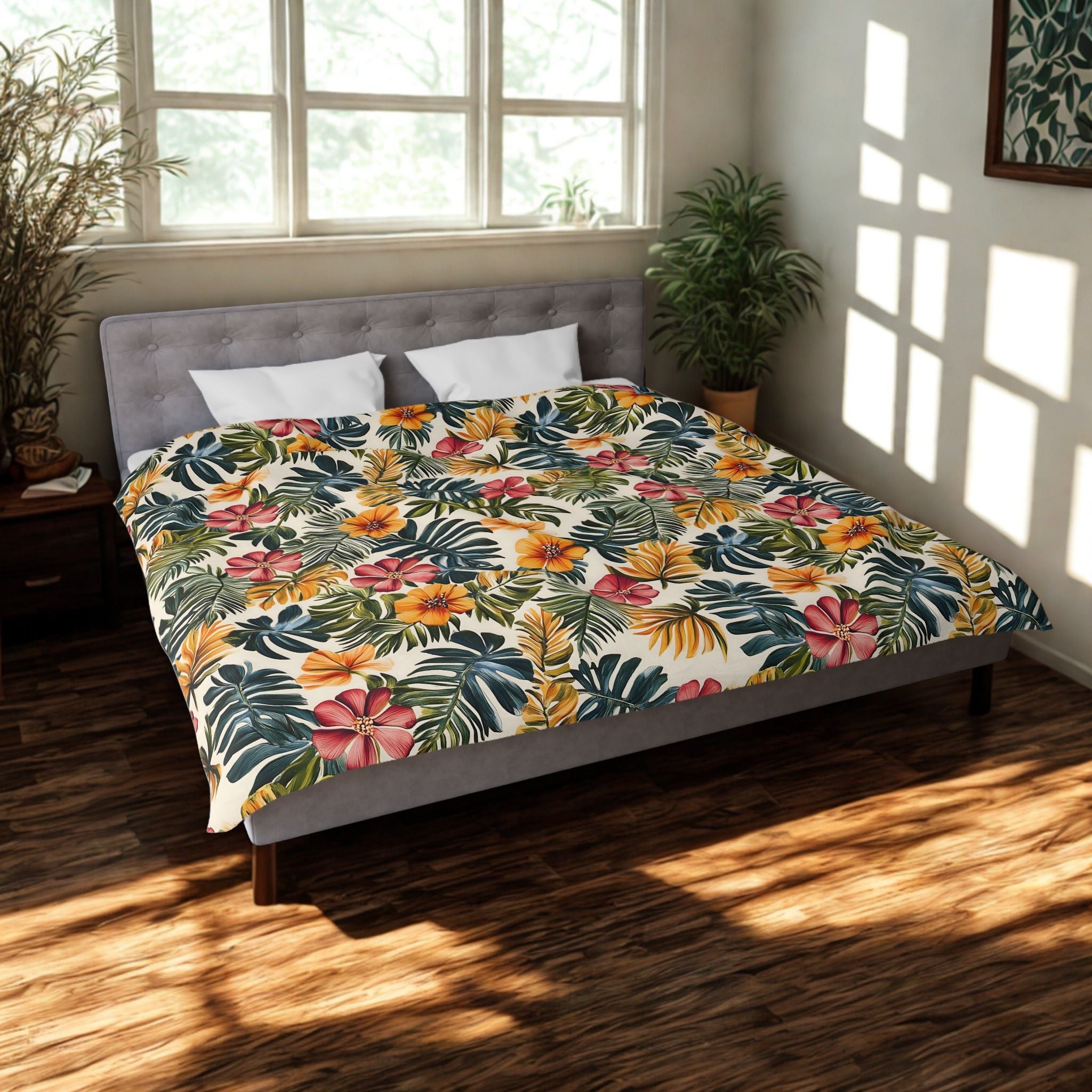 Tropical Duvet Cover Set - Botanical Bedding | Island Bloom