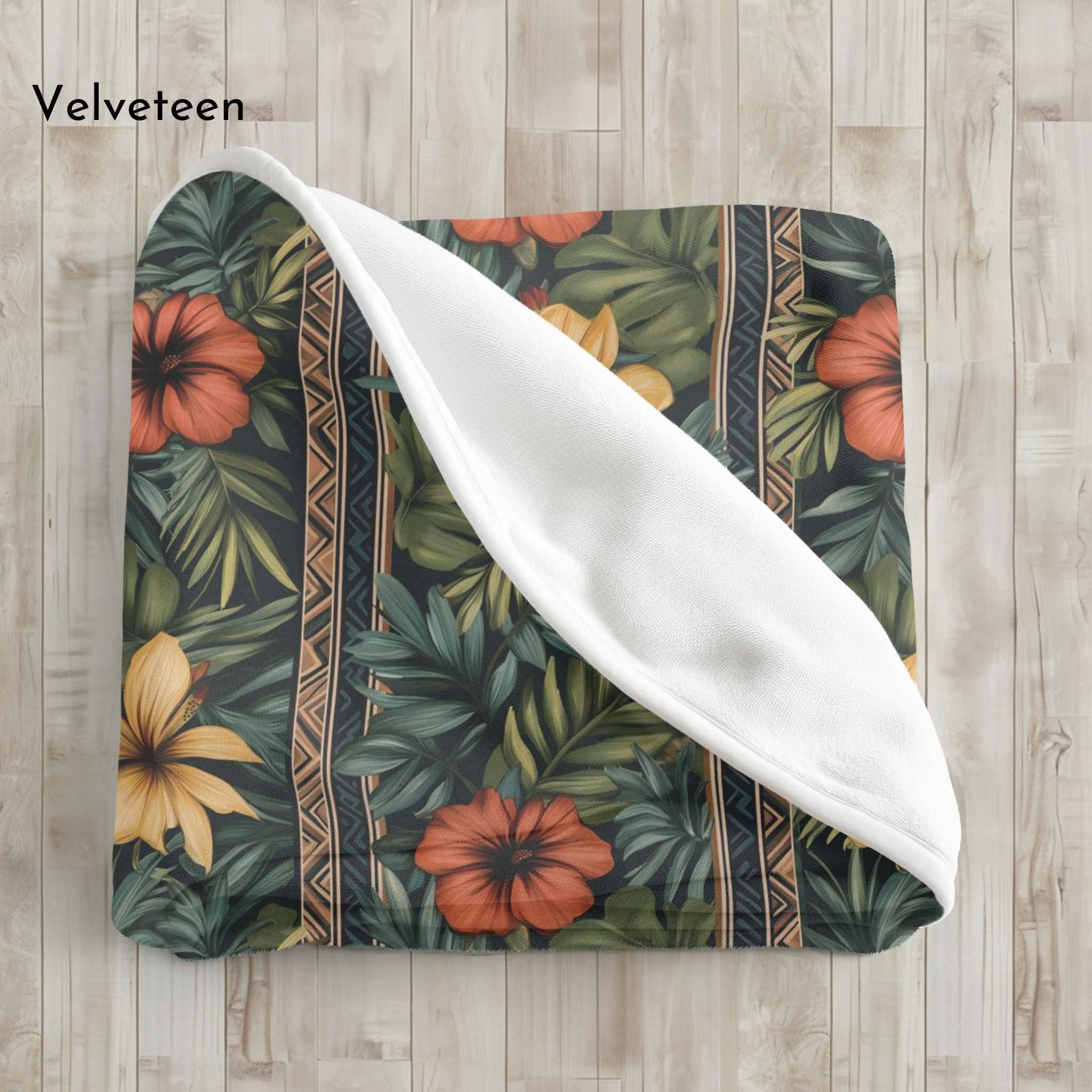 Tropical Throw Blanket - Boho Jungle Decor | Island Luxe