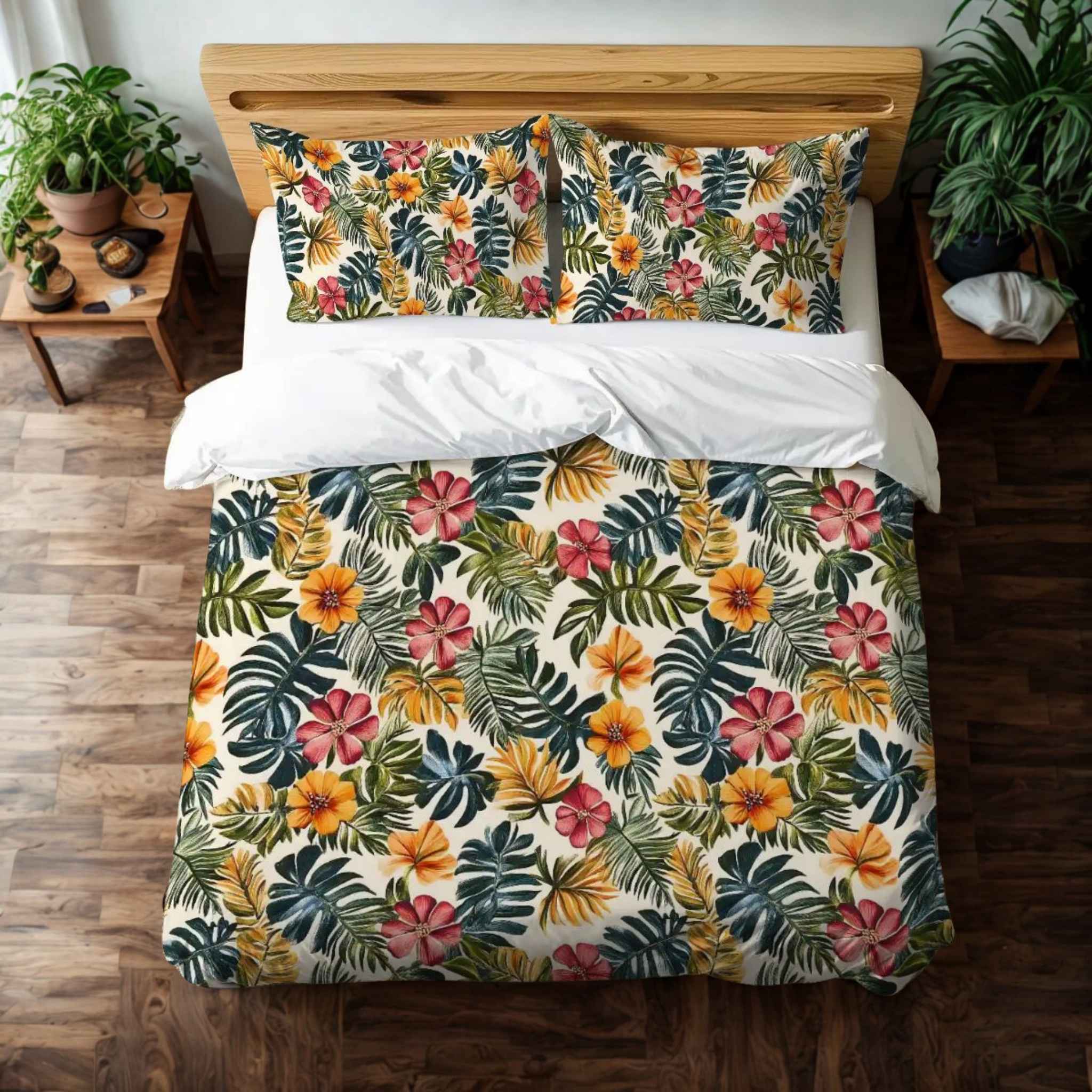 Tropical Duvet Cover Set - Botanical Bedding | Island Bloom