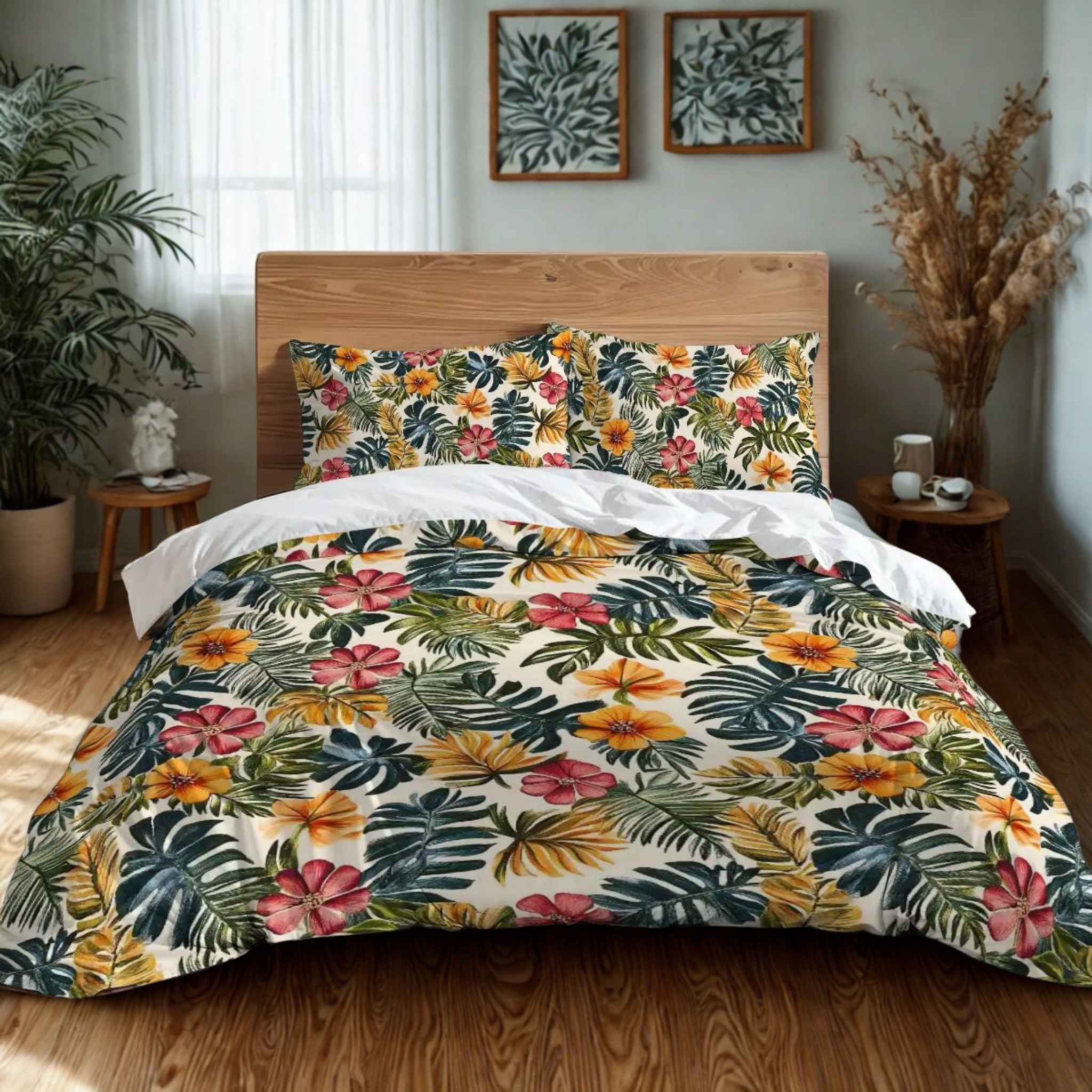 Tropical Duvet Cover Set - Botanical Bedding | Island Bloom