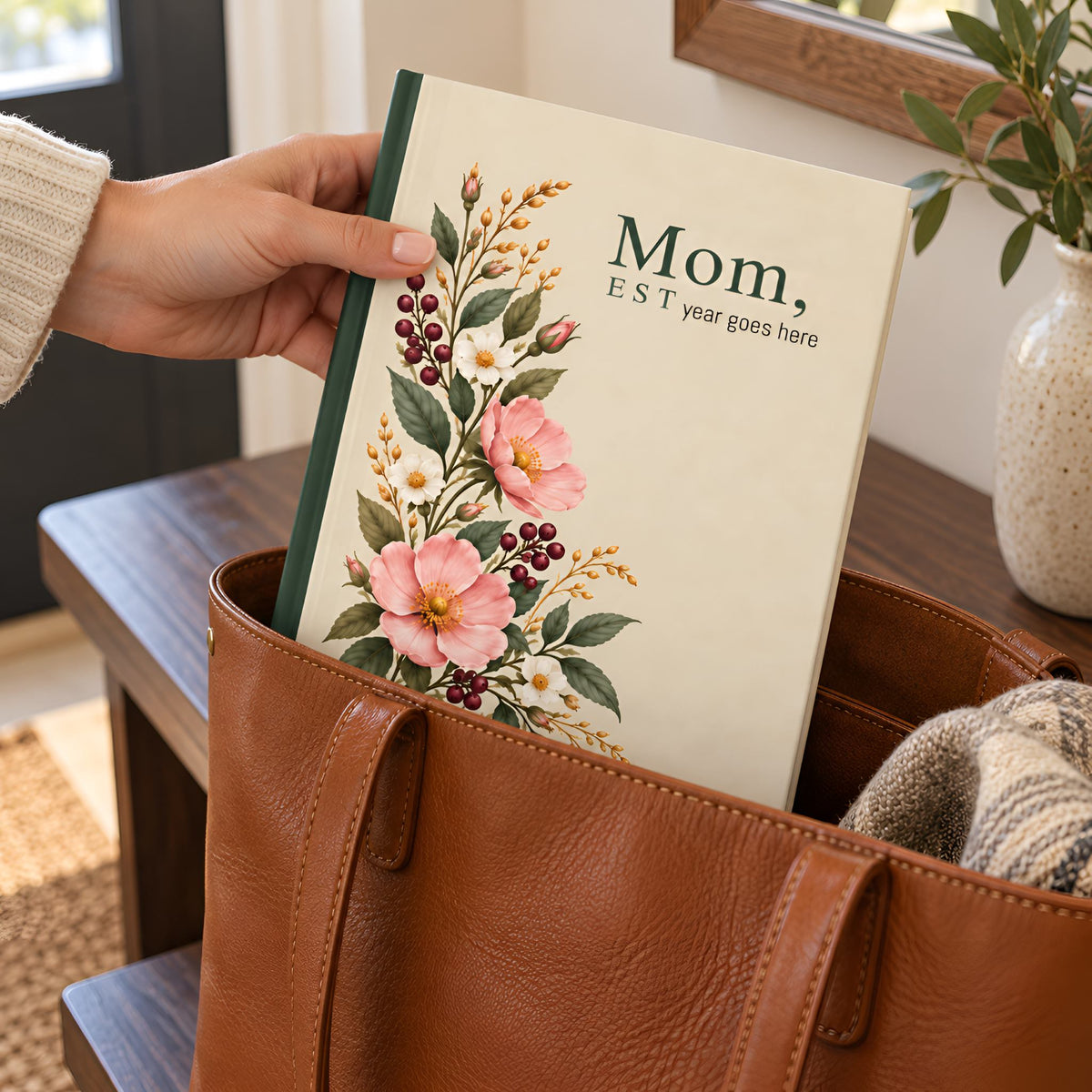 Personalized New Mom Journal with Established Year