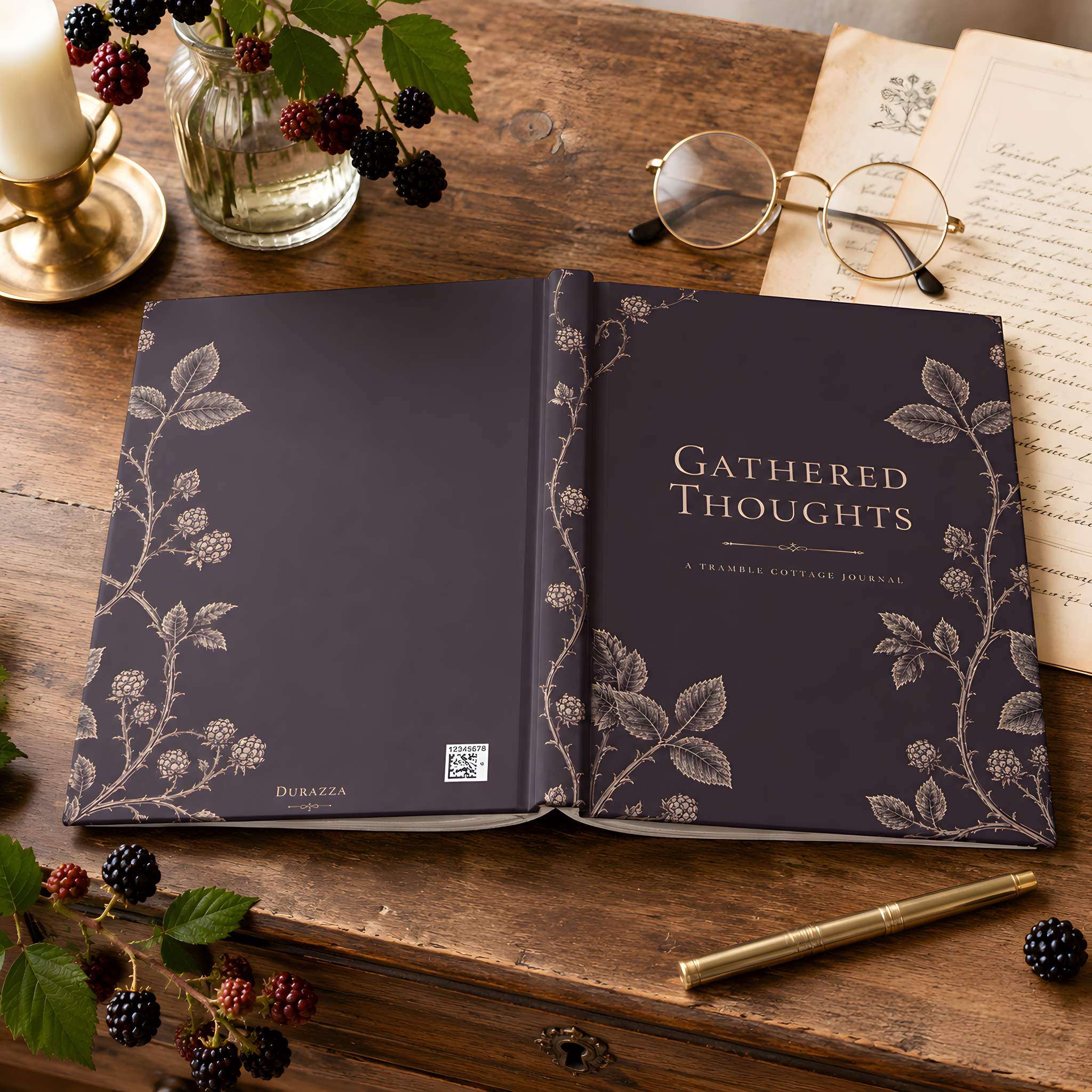 Blackberry Purple Hardcover Journal, 5.75" × 8" | Gathered Thoughts