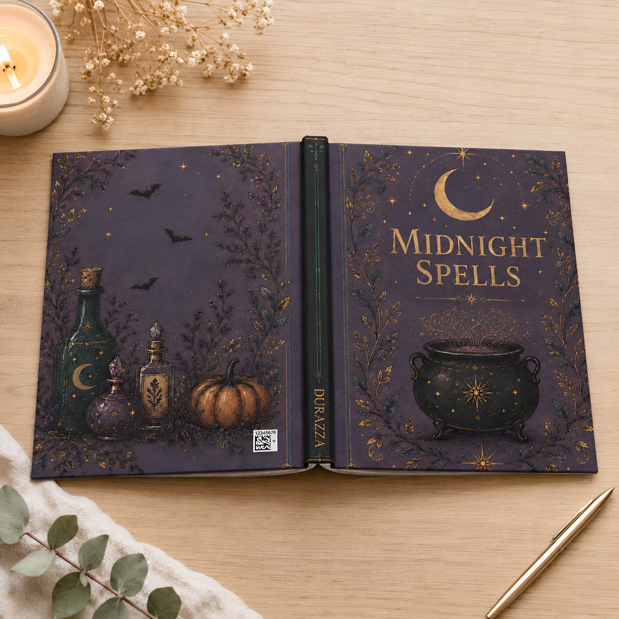 Witchy Cauldron Hardcover Journal, 150 Pages | Midnight Spells