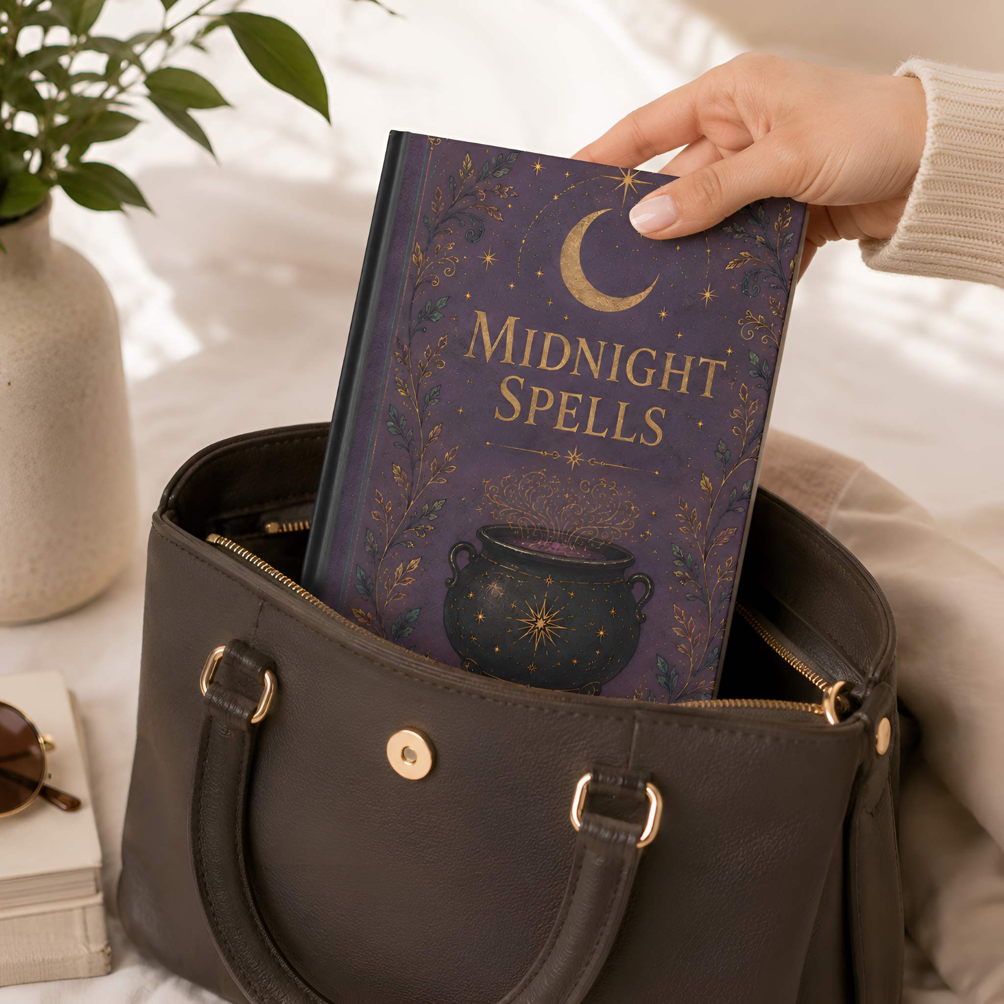 Witchy Cauldron Hardcover Journal, 150 Pages | Midnight Spells
