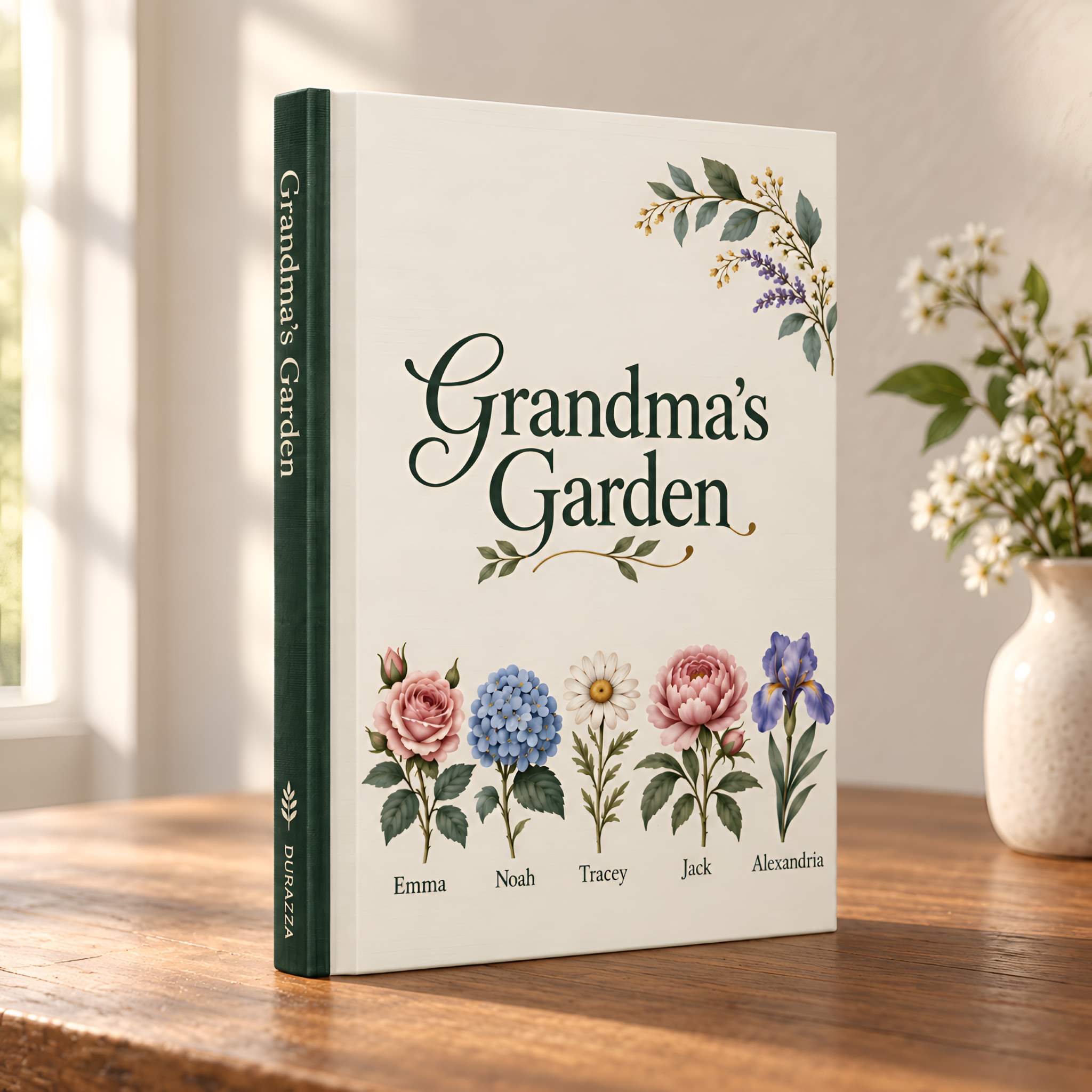 Personalized Grandma Journal, Lined Hardcover | Grandma’s Garden