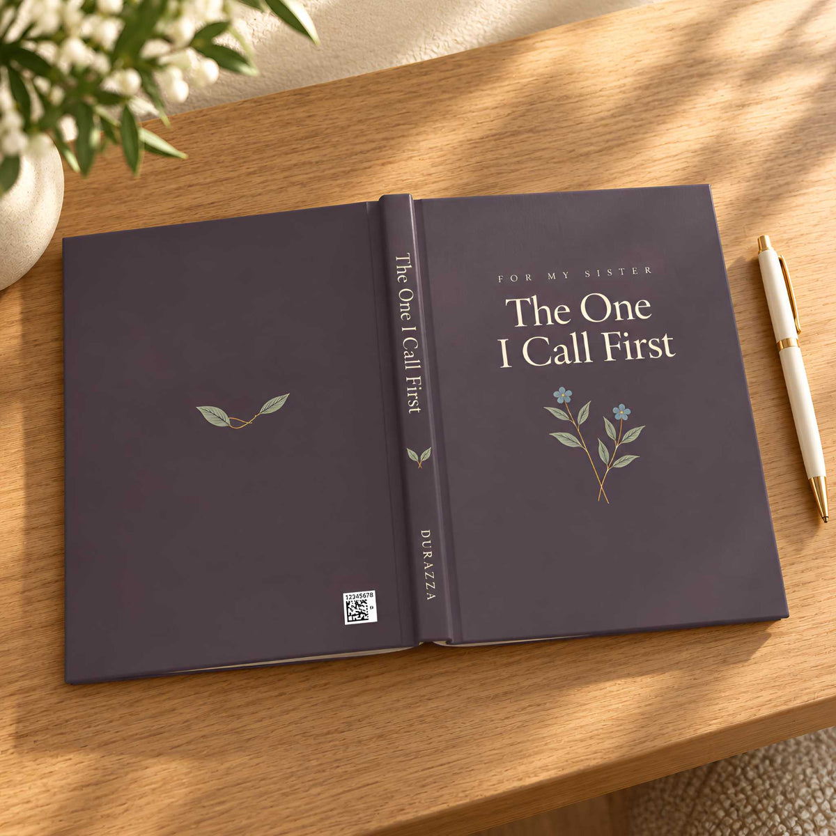 Sister Floral Journal, Hardcover LIned 150 Pages | The One I Call First