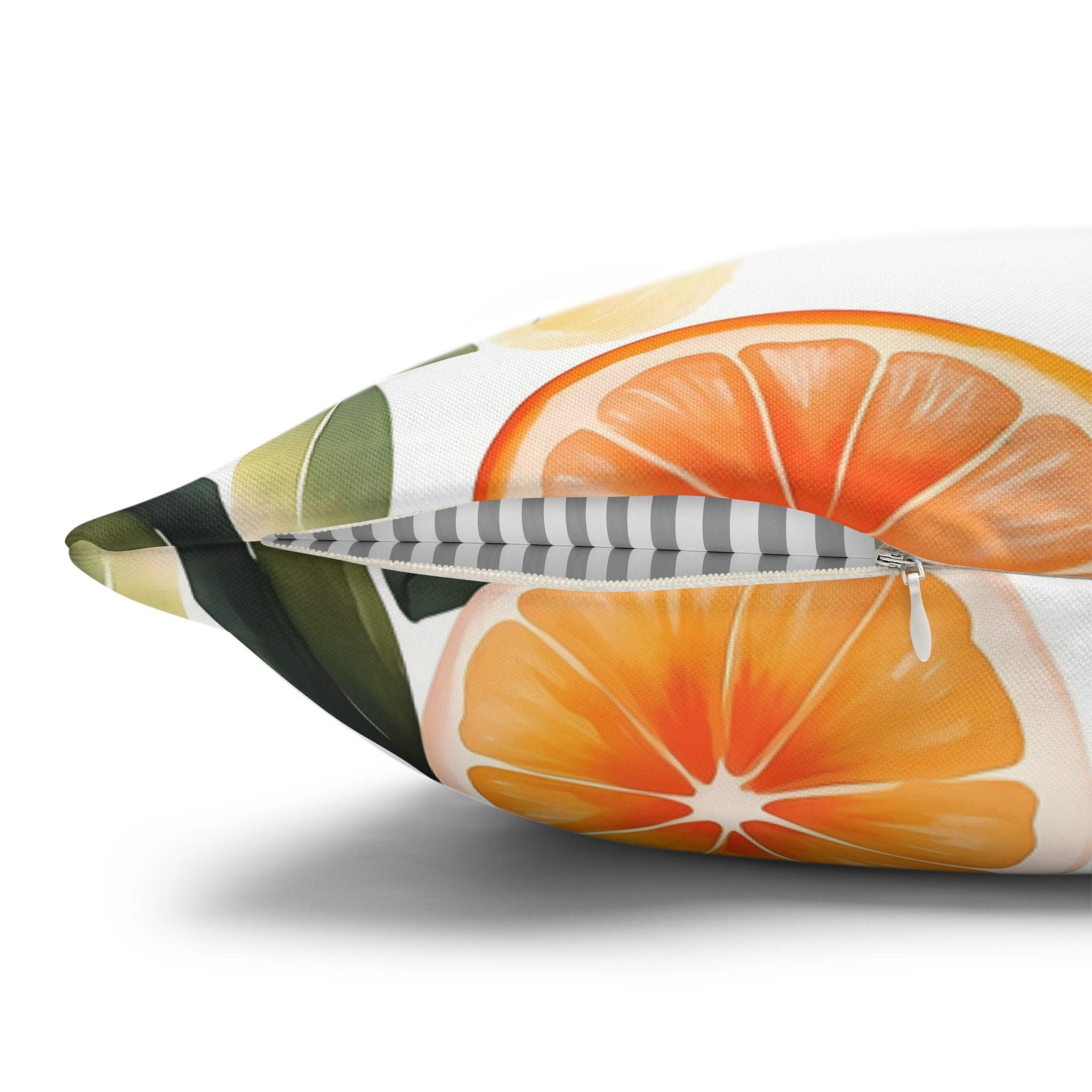 Citrus Throw Pillow – Orange Fruit Home Accent | Juicy Joy