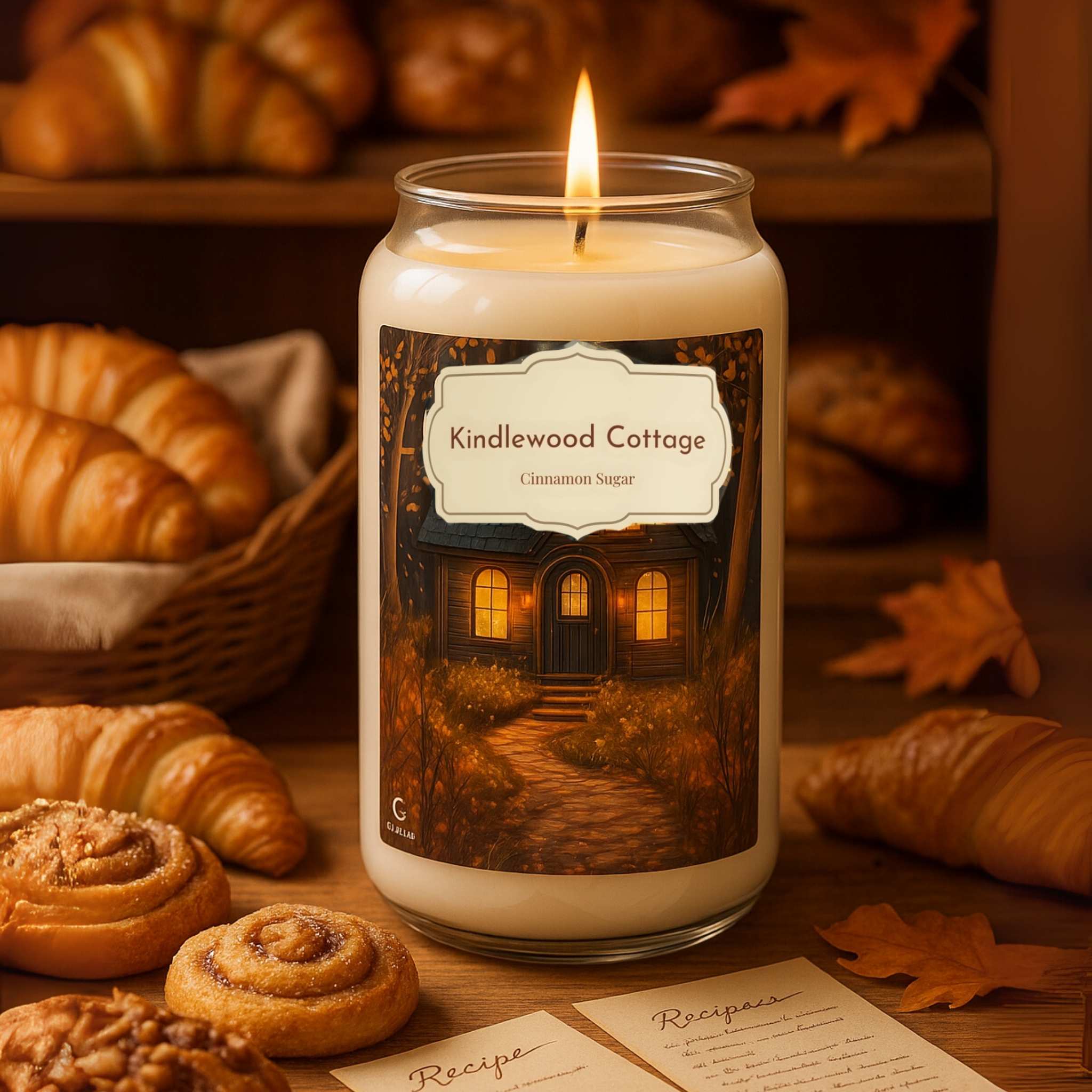 Brown Sugar Candle – Spiced Fall Jar | Kindlewood Cottage