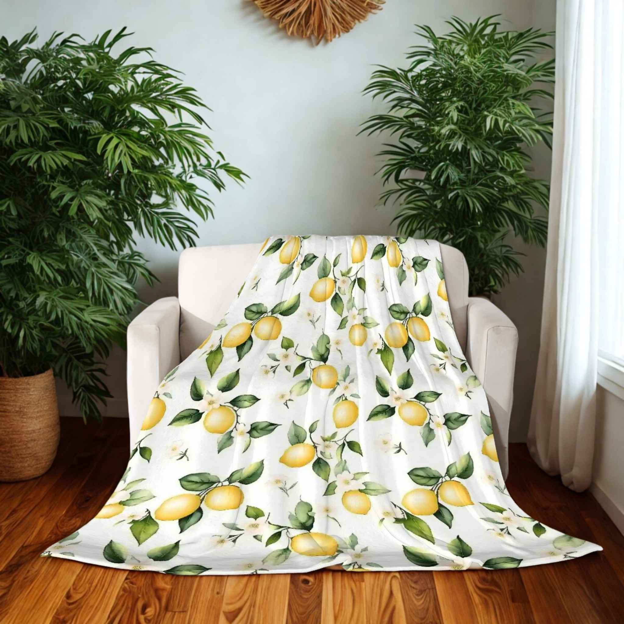 Fruit Throw Blanket - Boho Style Decor | Lemony Zest
