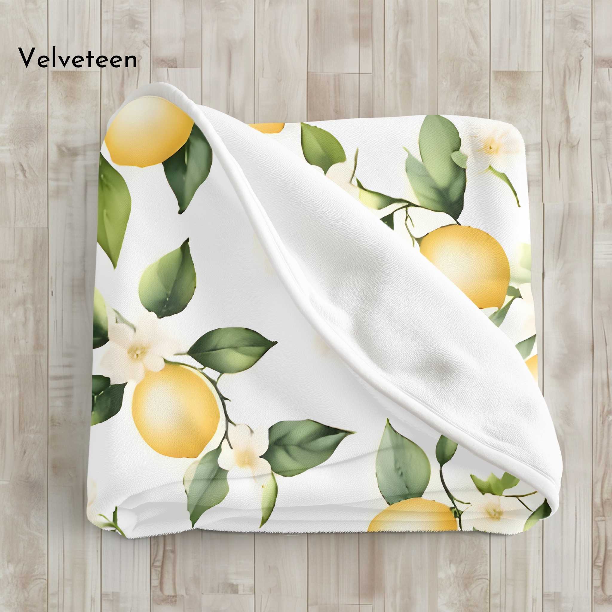 Fruit Throw Blanket - Boho Style Decor | Lemony Zest