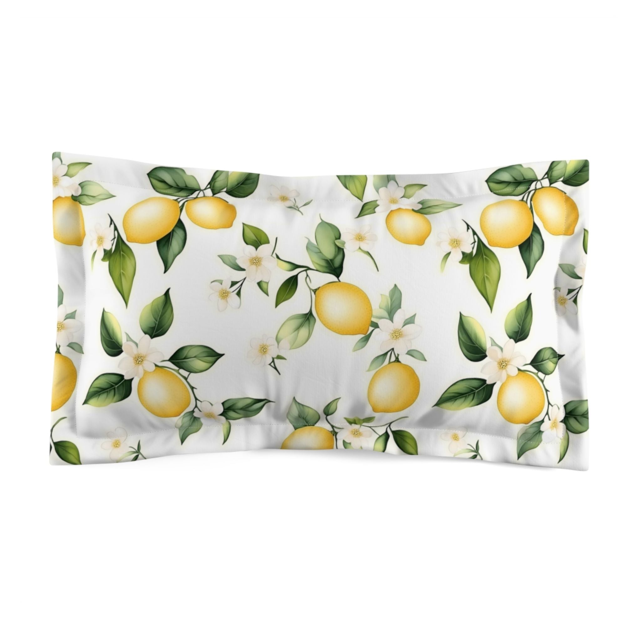Lemon Duvet Cover - Boho Fruit Summer Bedding | Lemony Zest