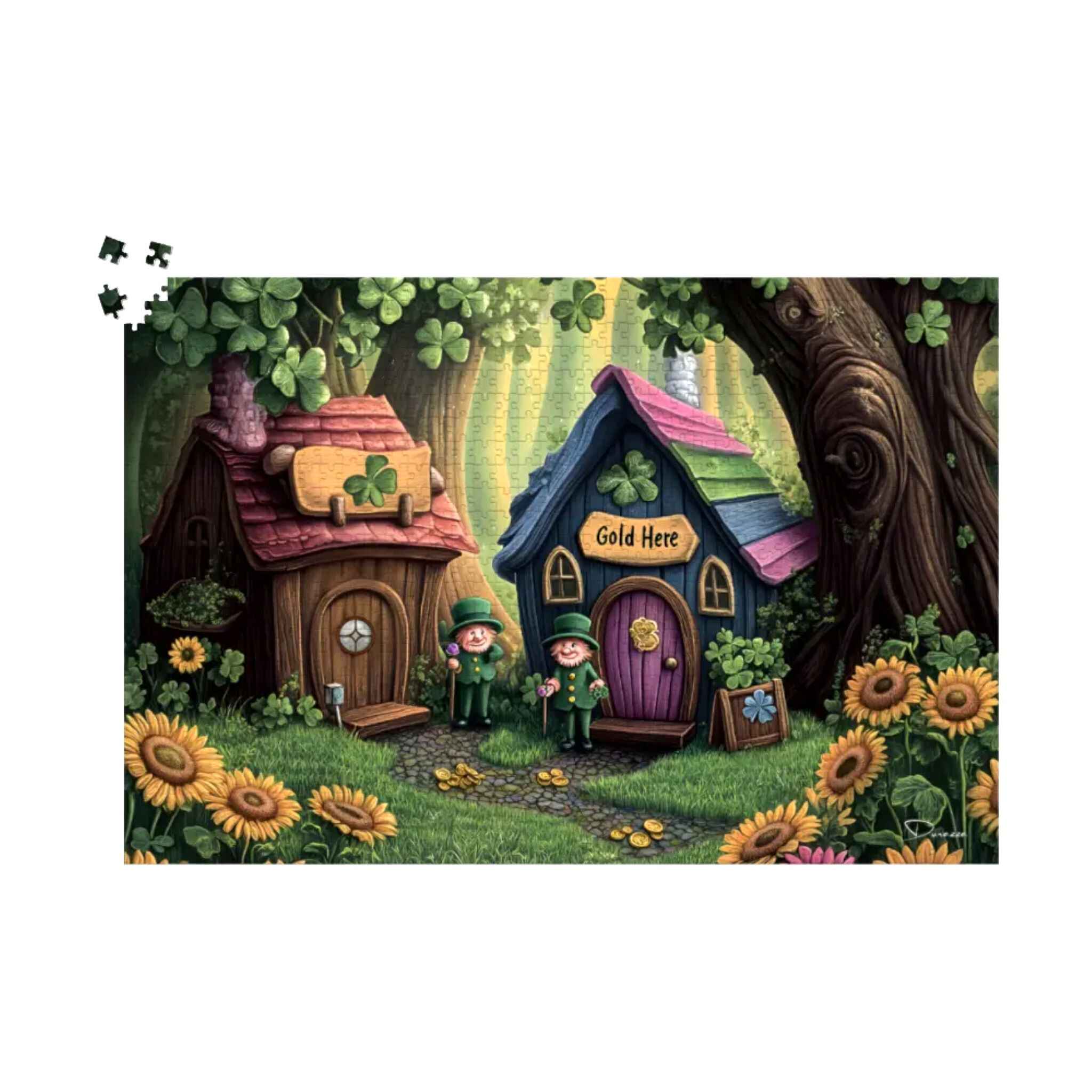 Leprechaun Jigsaw Puzzle - Whimsical Irish | Lucky Hollow