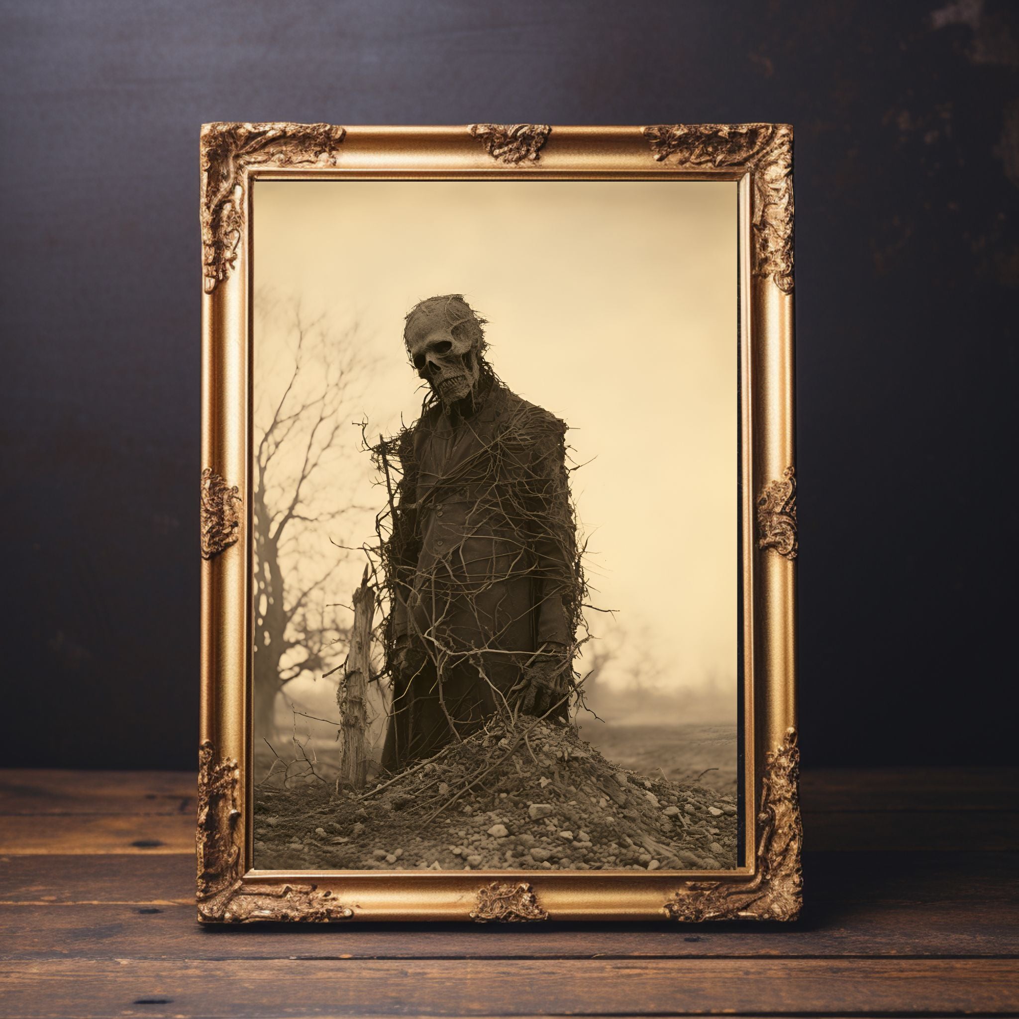 Macabre Vine Skeleton Vintage Photography: Midwest Gothic