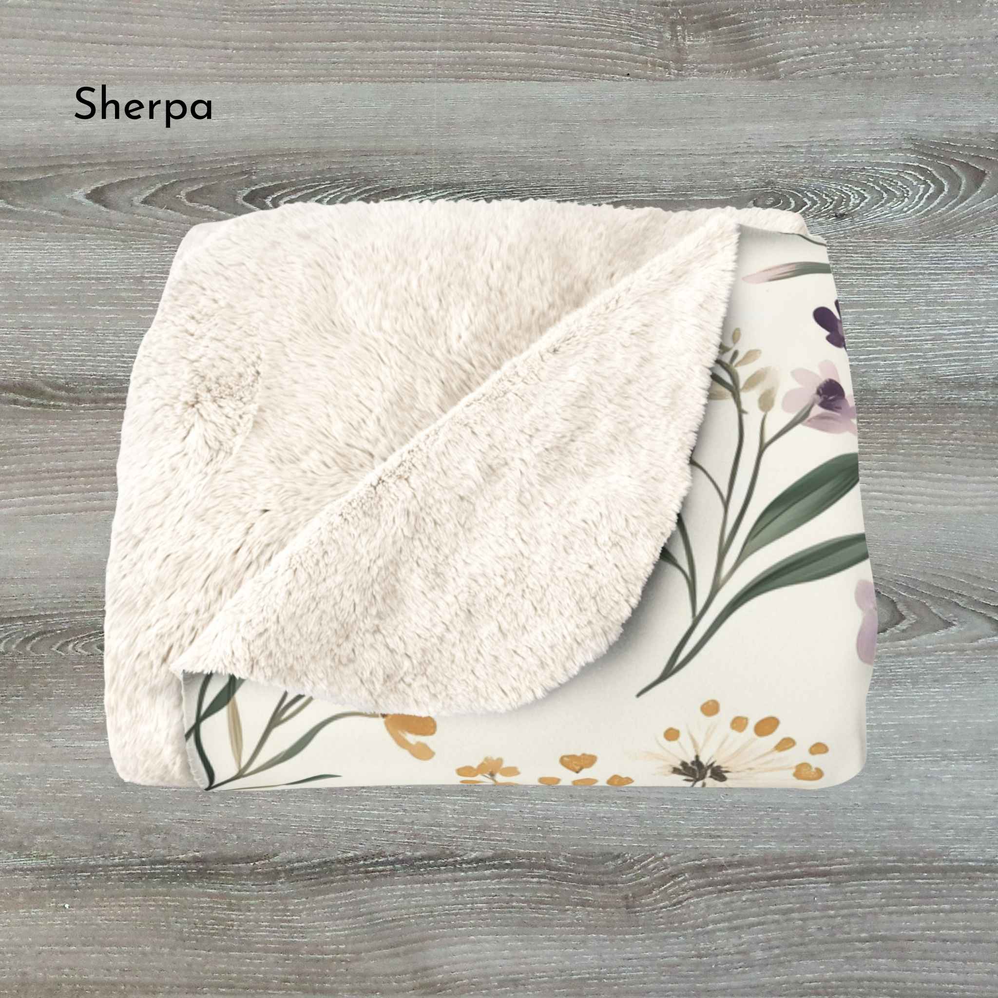 Boho Floral Throw Blanket - Butterfly Garden | Meadow Wings