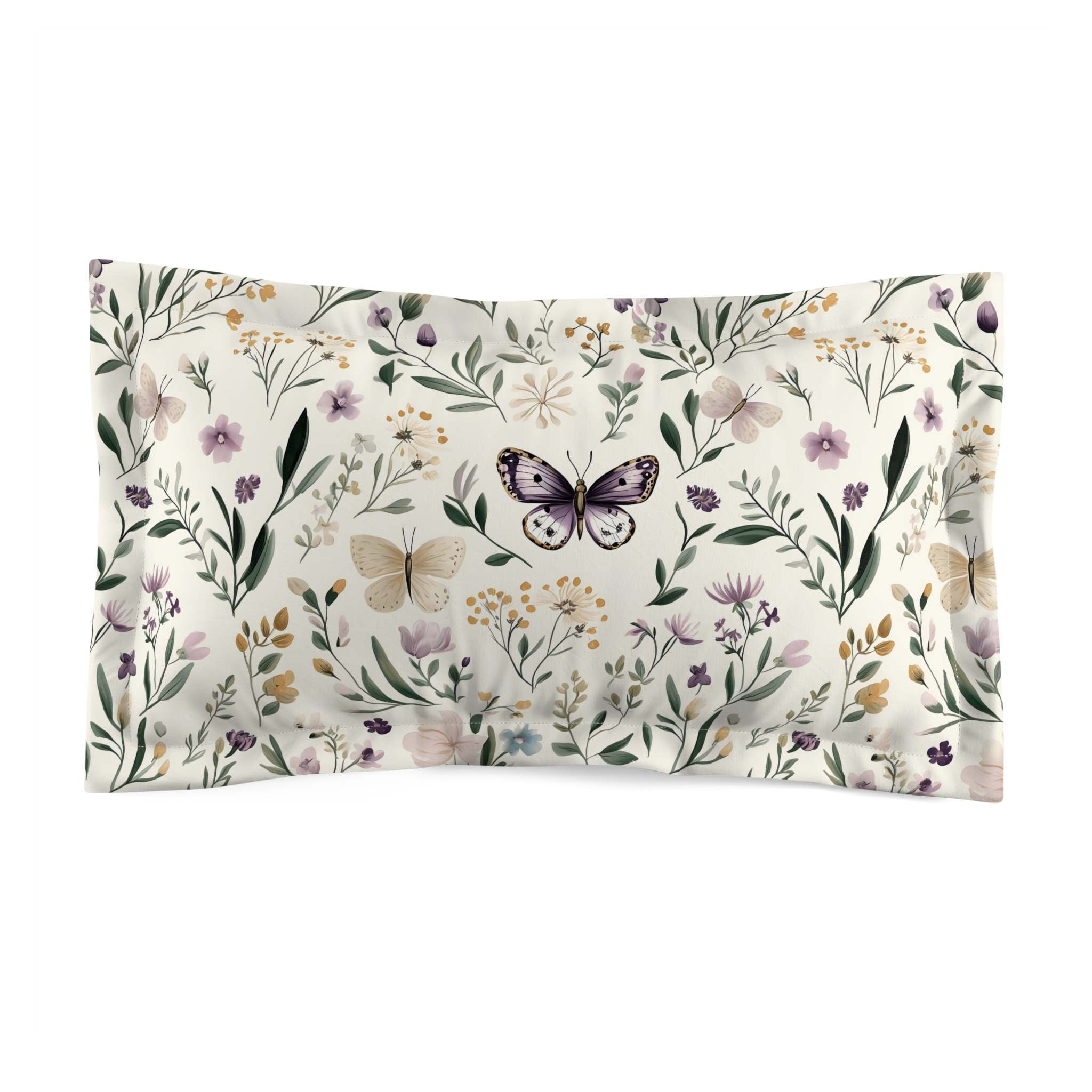 Boho Floral Duvet Cover - Butterfly Bedding | Meadow Wings
