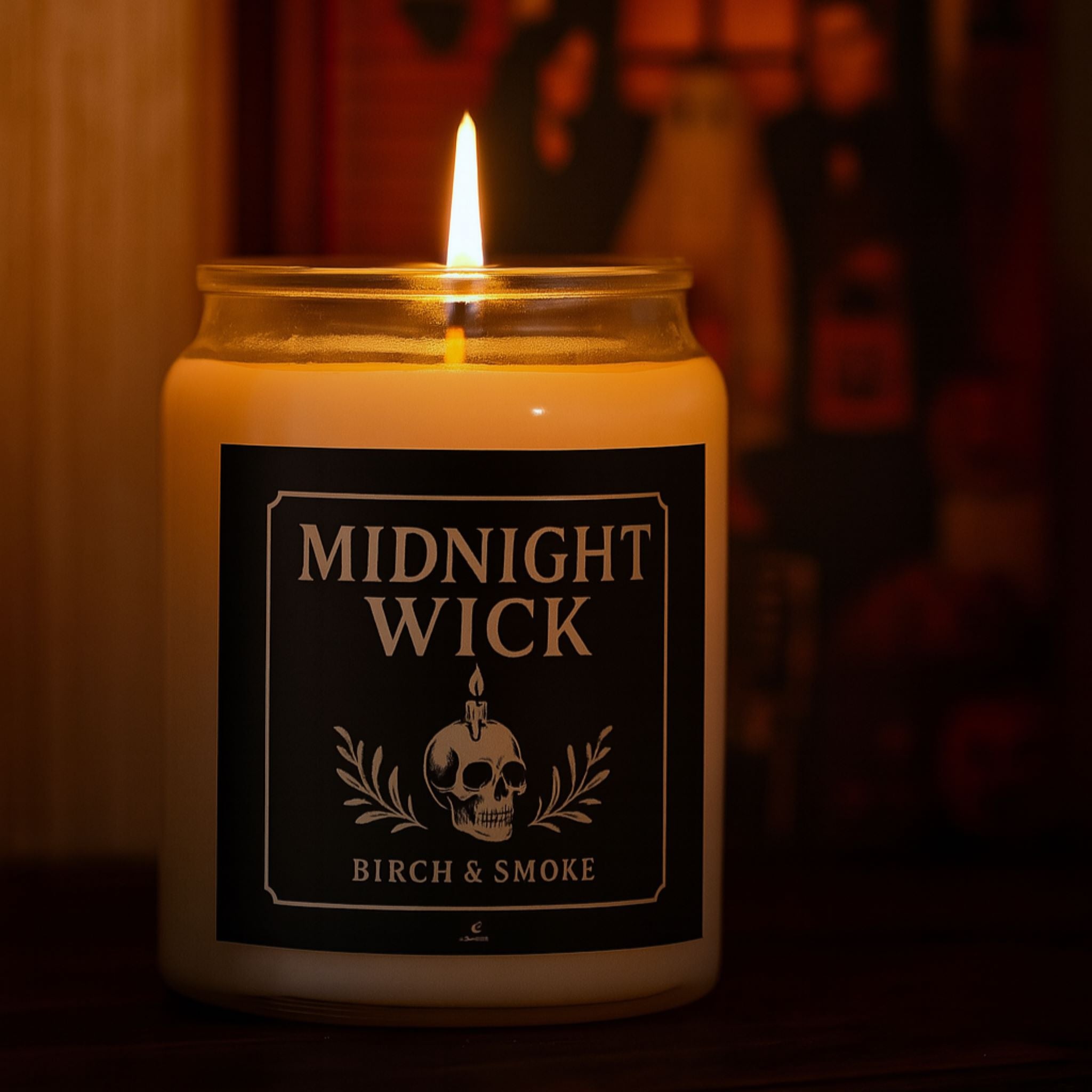 Gothic Smoky Candle – Halloween Home Decor | Midnight Wick