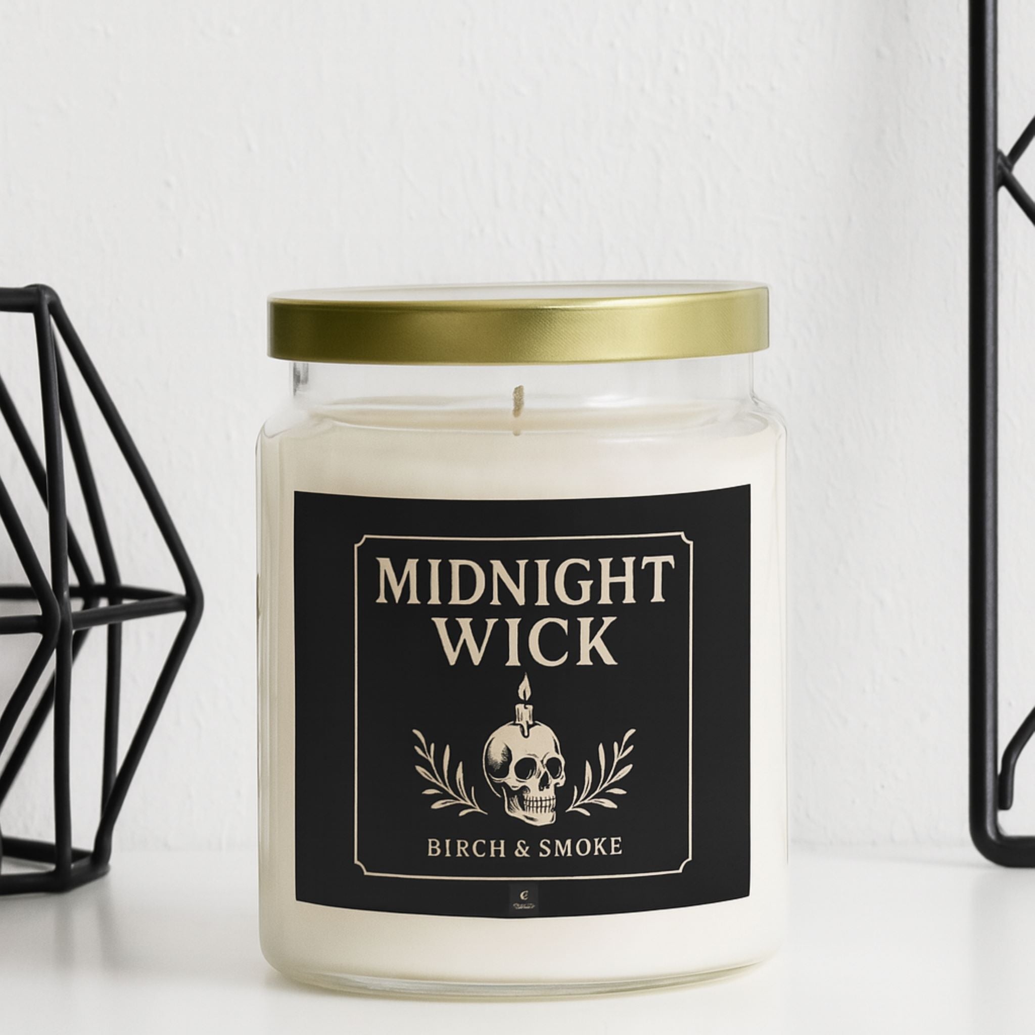 Gothic Smoky Candle – Halloween Home Decor | Midnight Wick