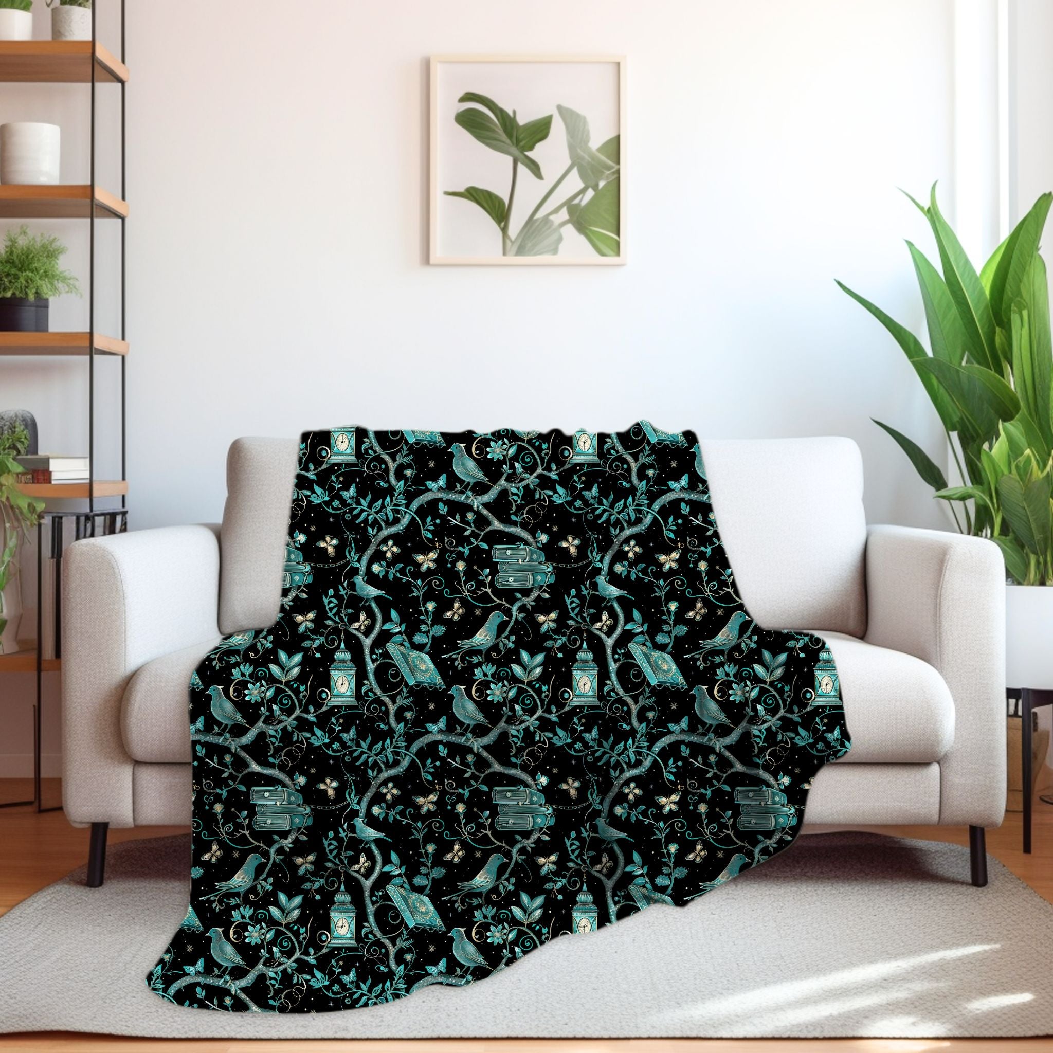 Gothic Throw Blanket – Enchanted Decor | Midnight Fairytale