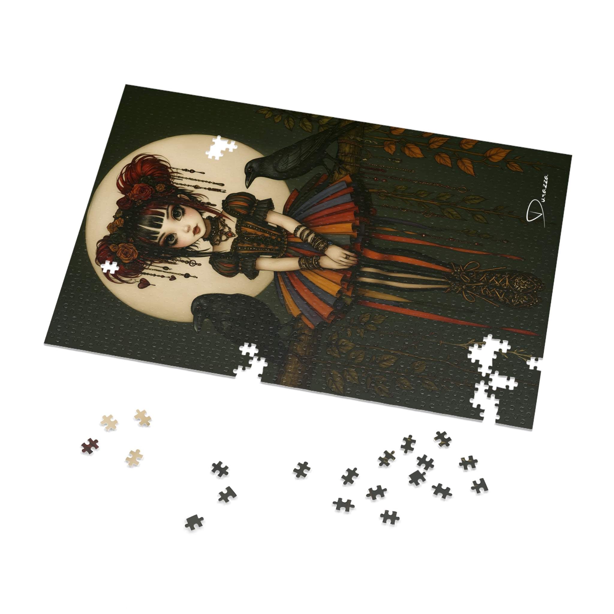 Gothic Raven Puzzle – Moonlit Doll | Midnight Marionette