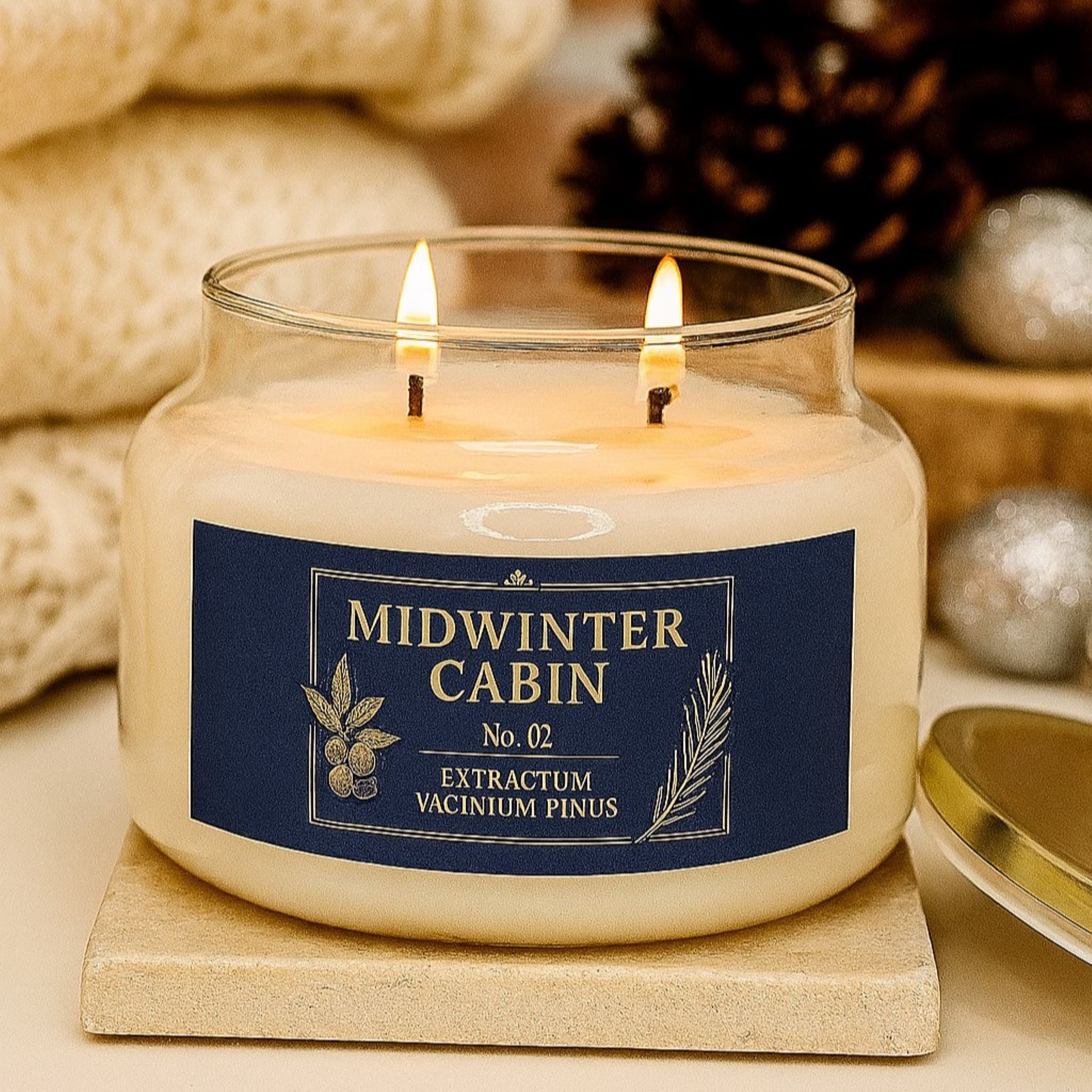 Winter Forest Candle – Cozy Cabin Scent | Midwinter Cabin
