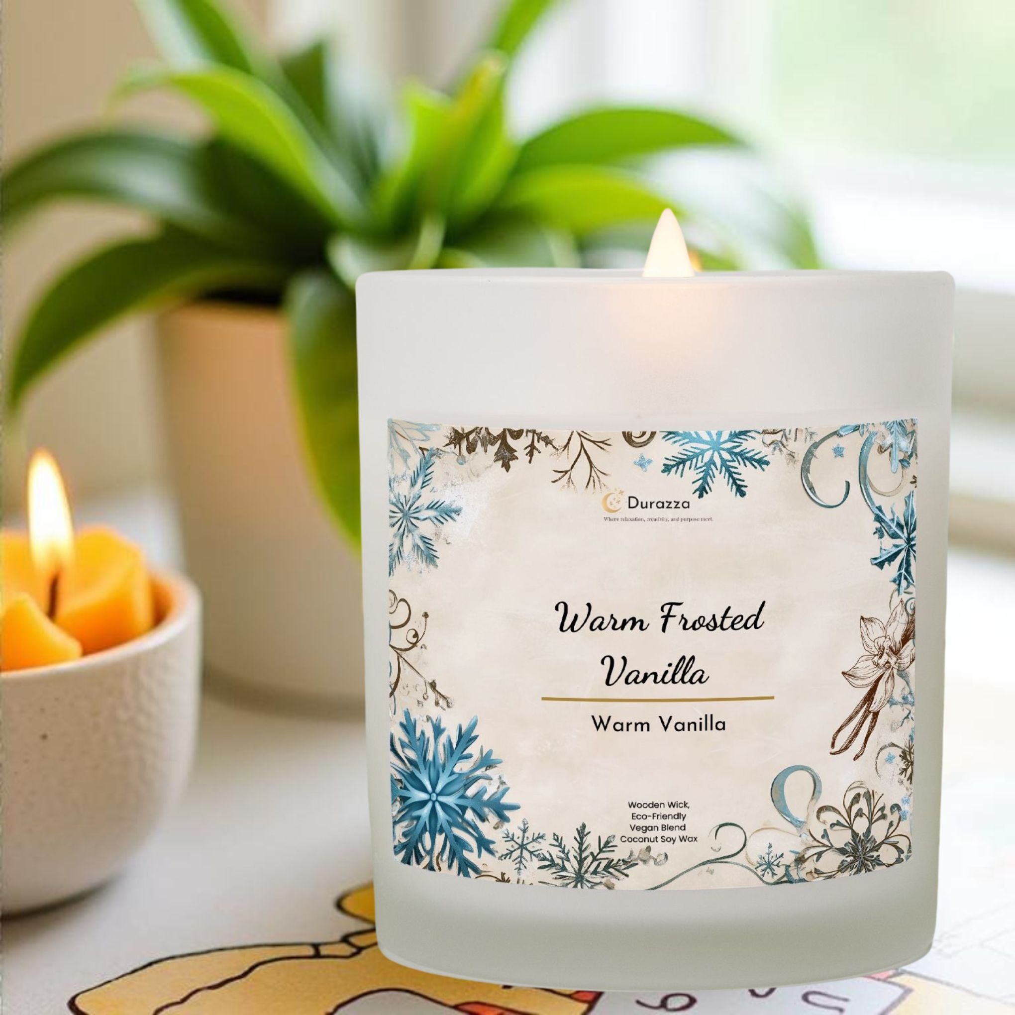 Oat Scented Candle - Wooden Wick 11 oz | Frosted Vanilla