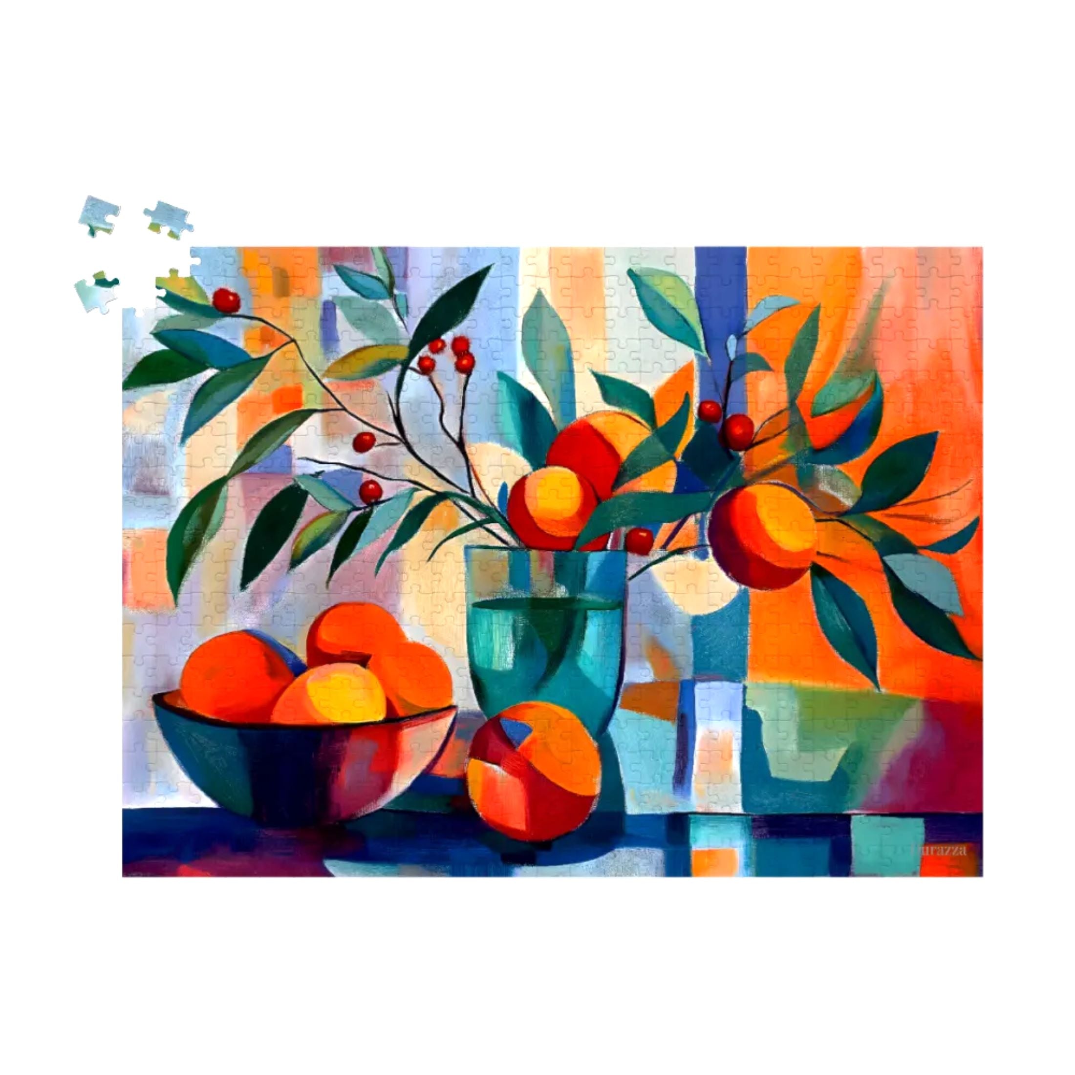 Modern Fruity Fiesta Jigsaw Puzzle 500 or 1000 Piece