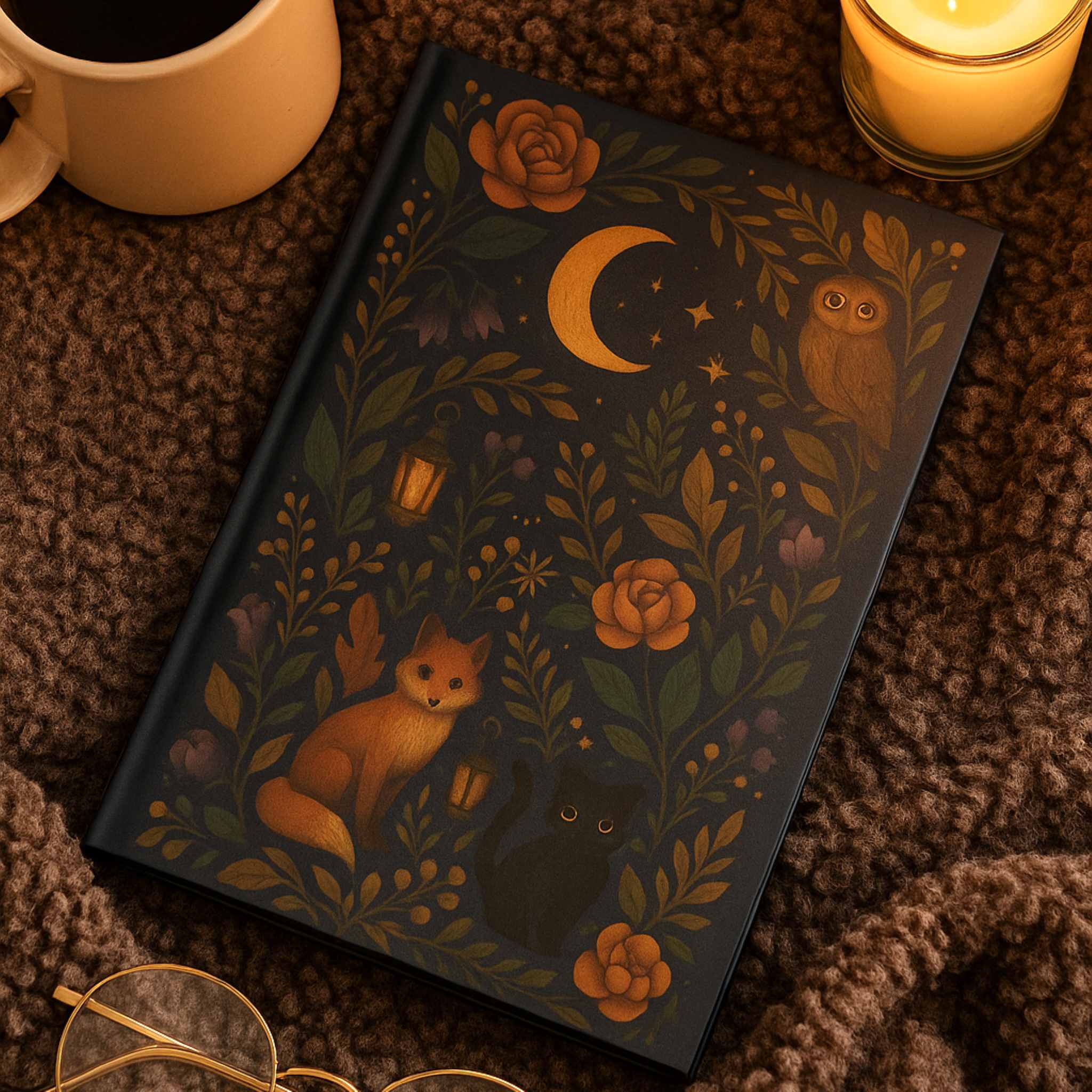 Whimsical Journal – Forest Night Animal Design | Moonwatch