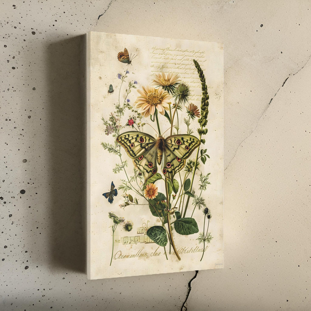 Botanical Moth Fine Art Print, 12x18 | Mothlight Sonata