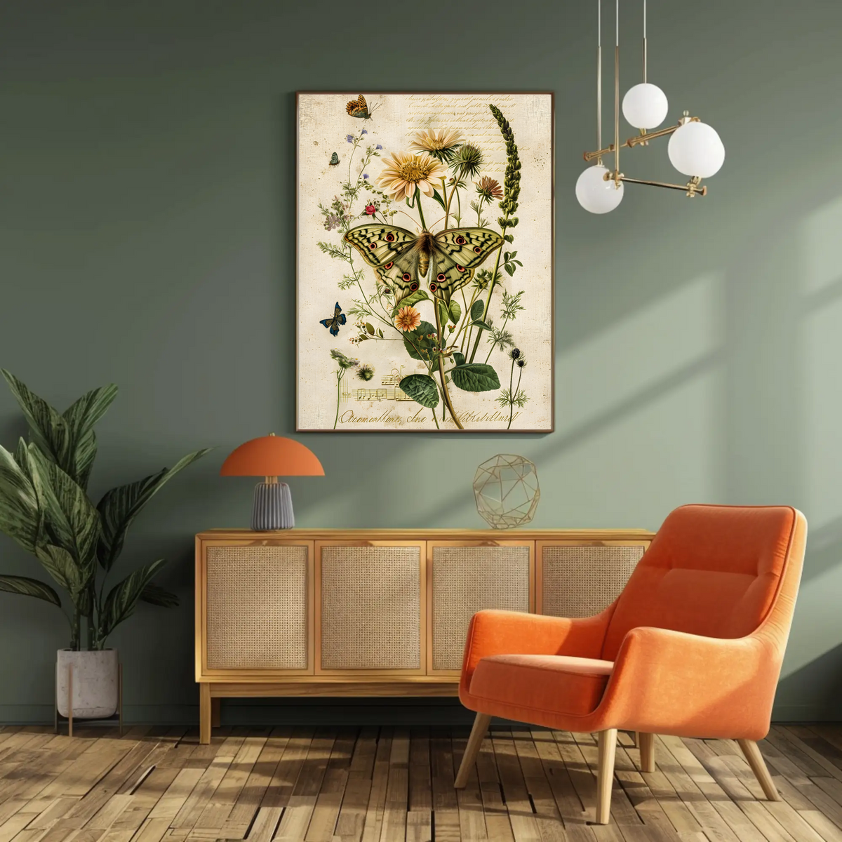 Botanical Moth Fine Art Print, 12x18 | Mothlight Sonata