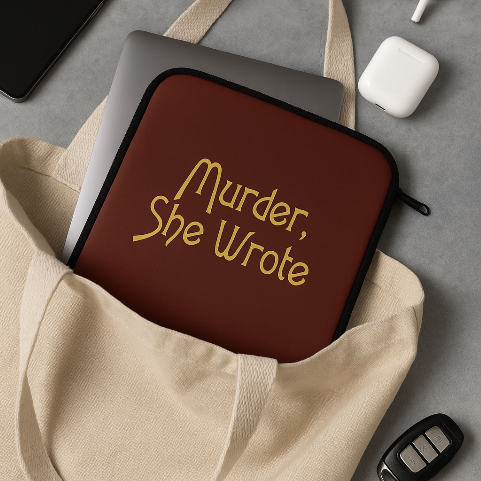 Murder She Wrote Laptop Sleeve: 13 to 17 Inch Protective Case