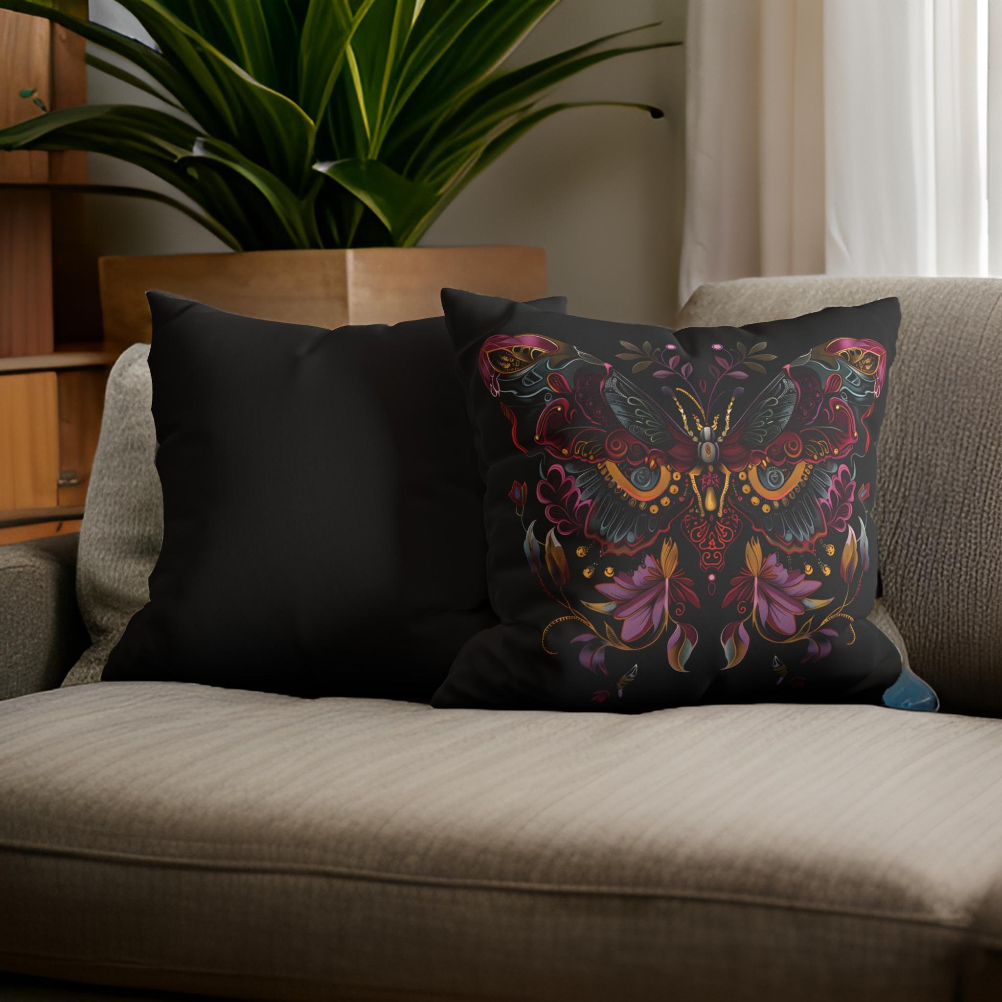 Butterfly Throw Pillow – Whimsigoth Accent | Mystical Butterfly