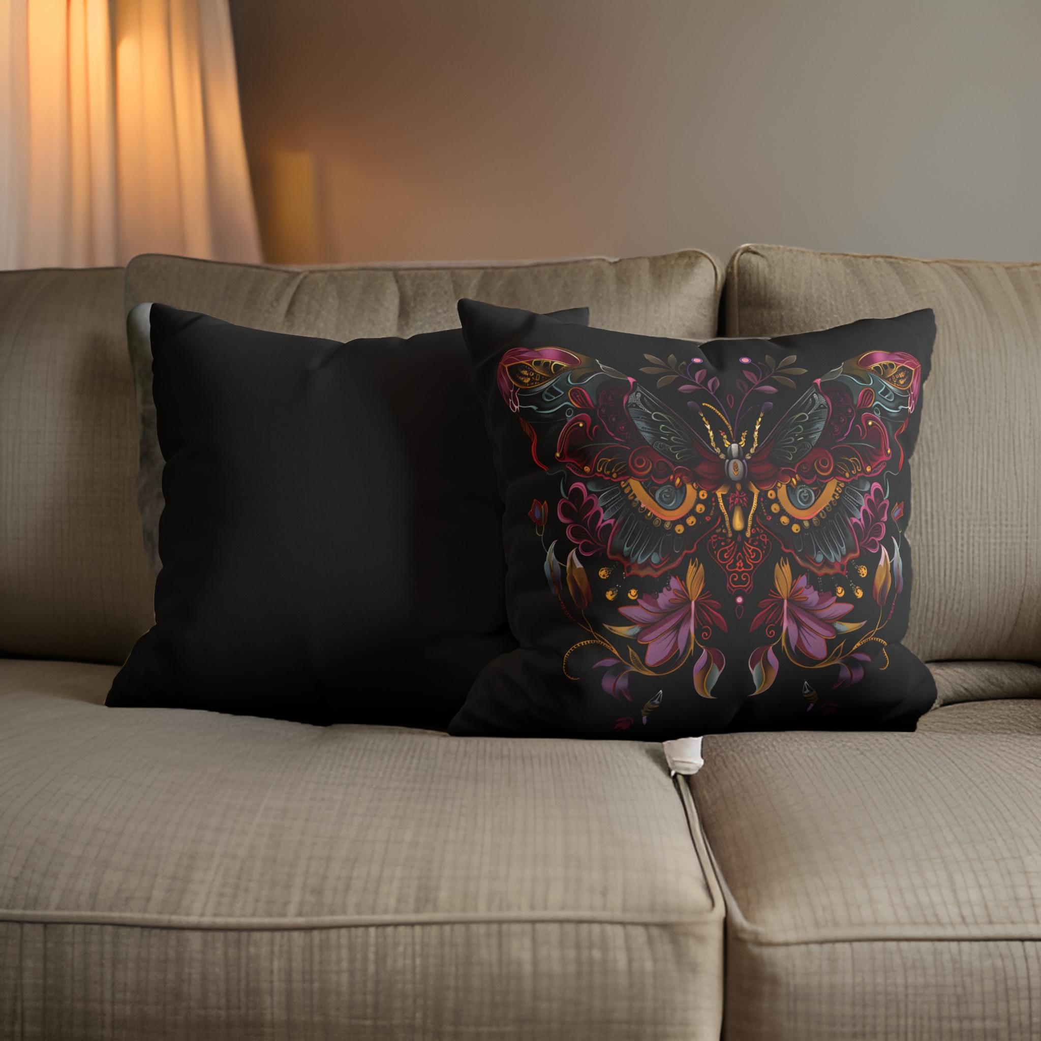 Butterfly Throw Pillow – Whimsigoth Accent | Mystical Butterfly