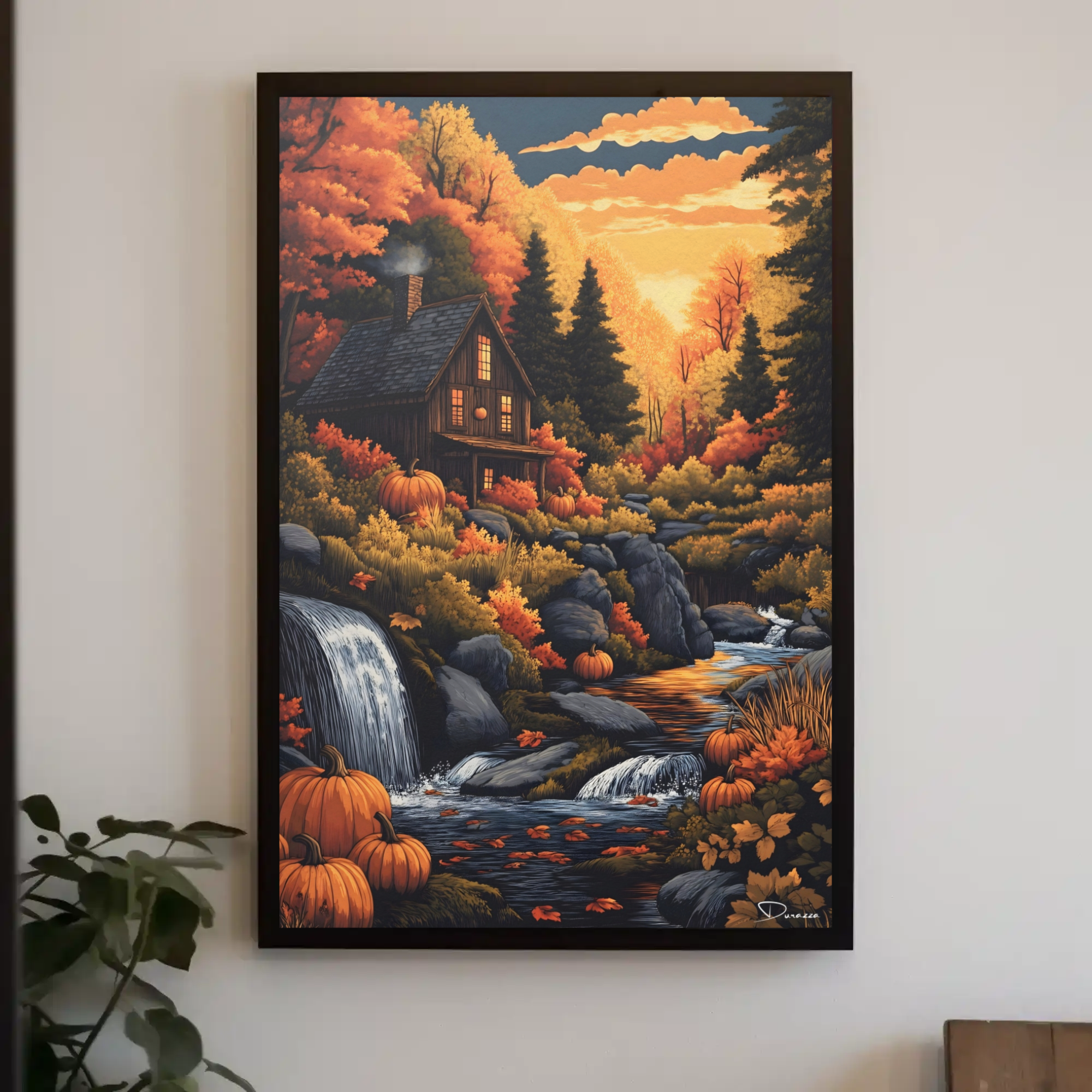New Hampshire Haven Wall Art: Autumn Decor