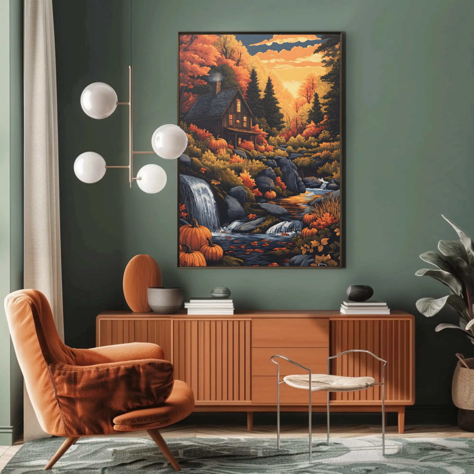 New Hampshire Haven Wall Art: Autumn Decor