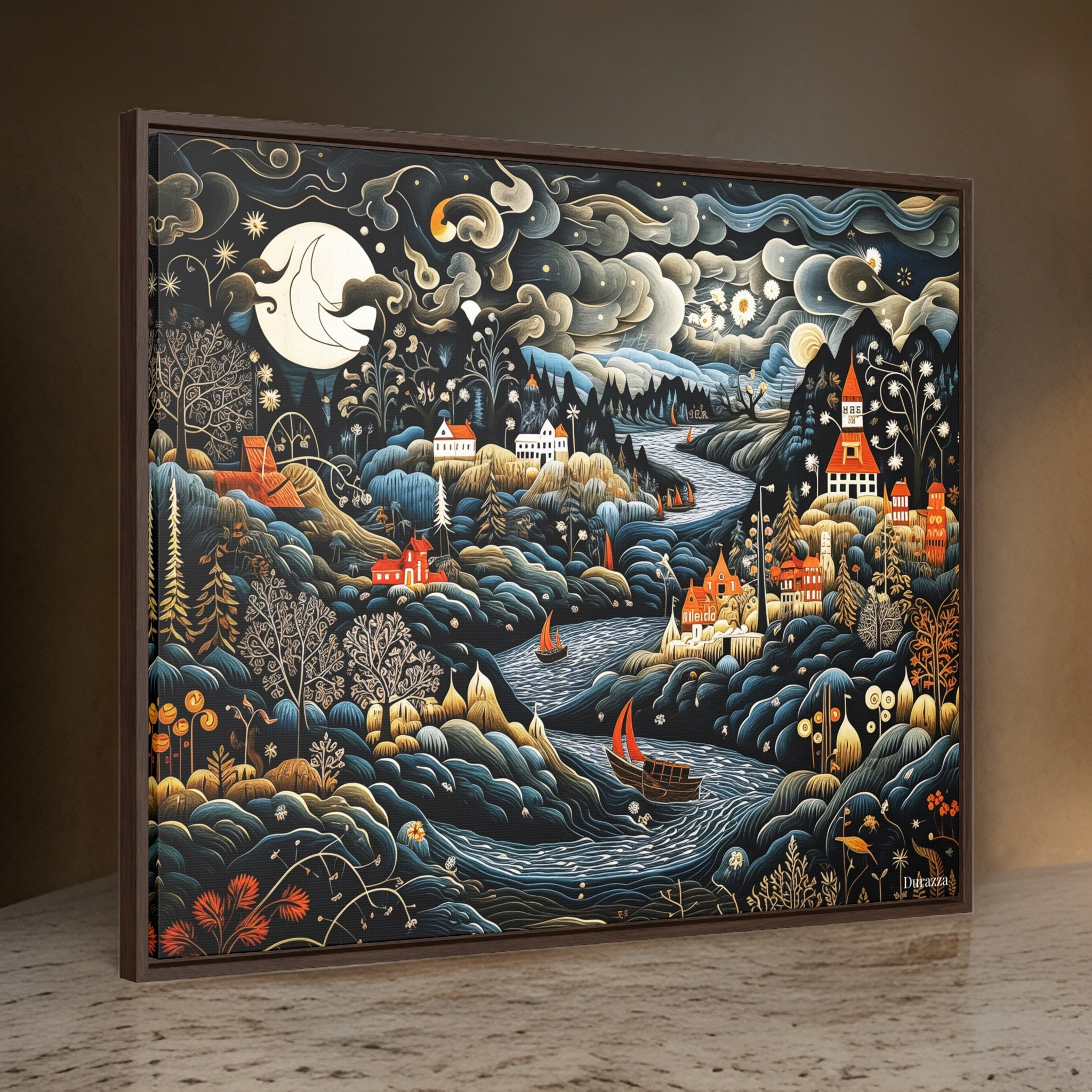 Nordic Waterways Tale Wall Art Print