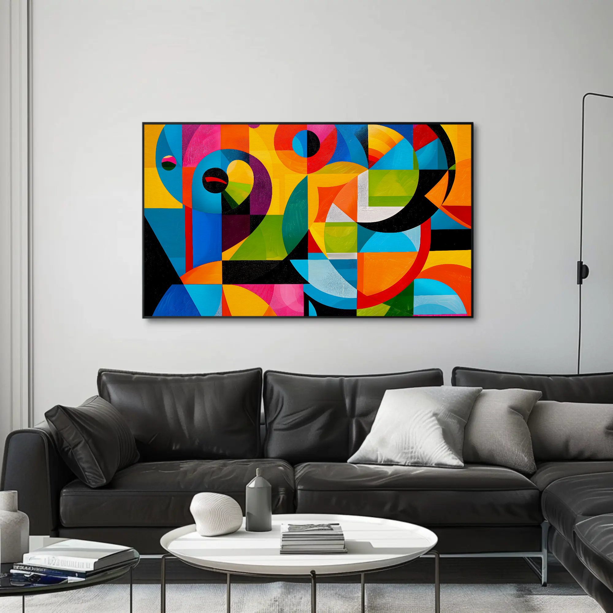 Number 20 Geometric Abstract Art: Mid Century Modern Decor