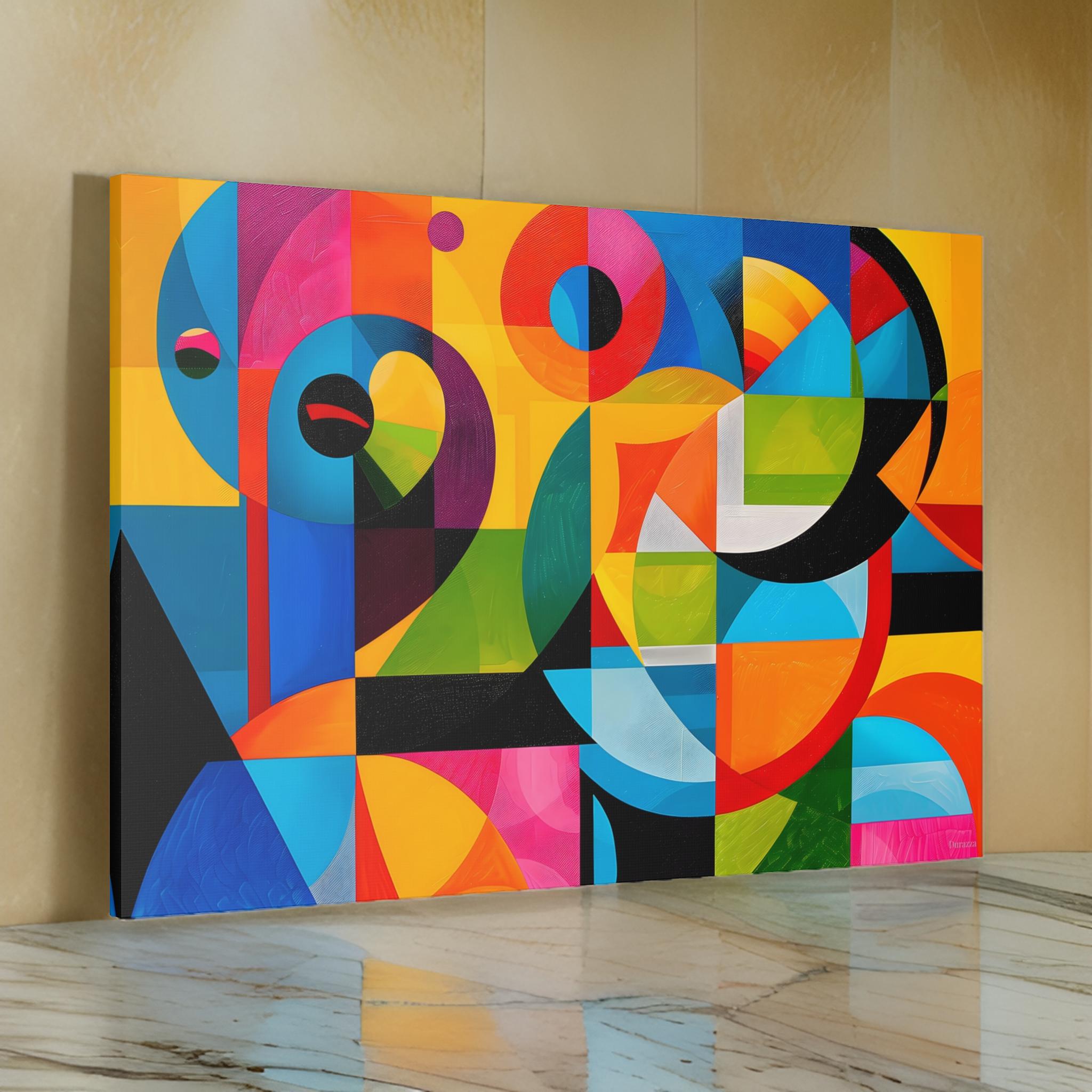 Number 20 Geometric Abstract Art: Mid Century Modern Decor