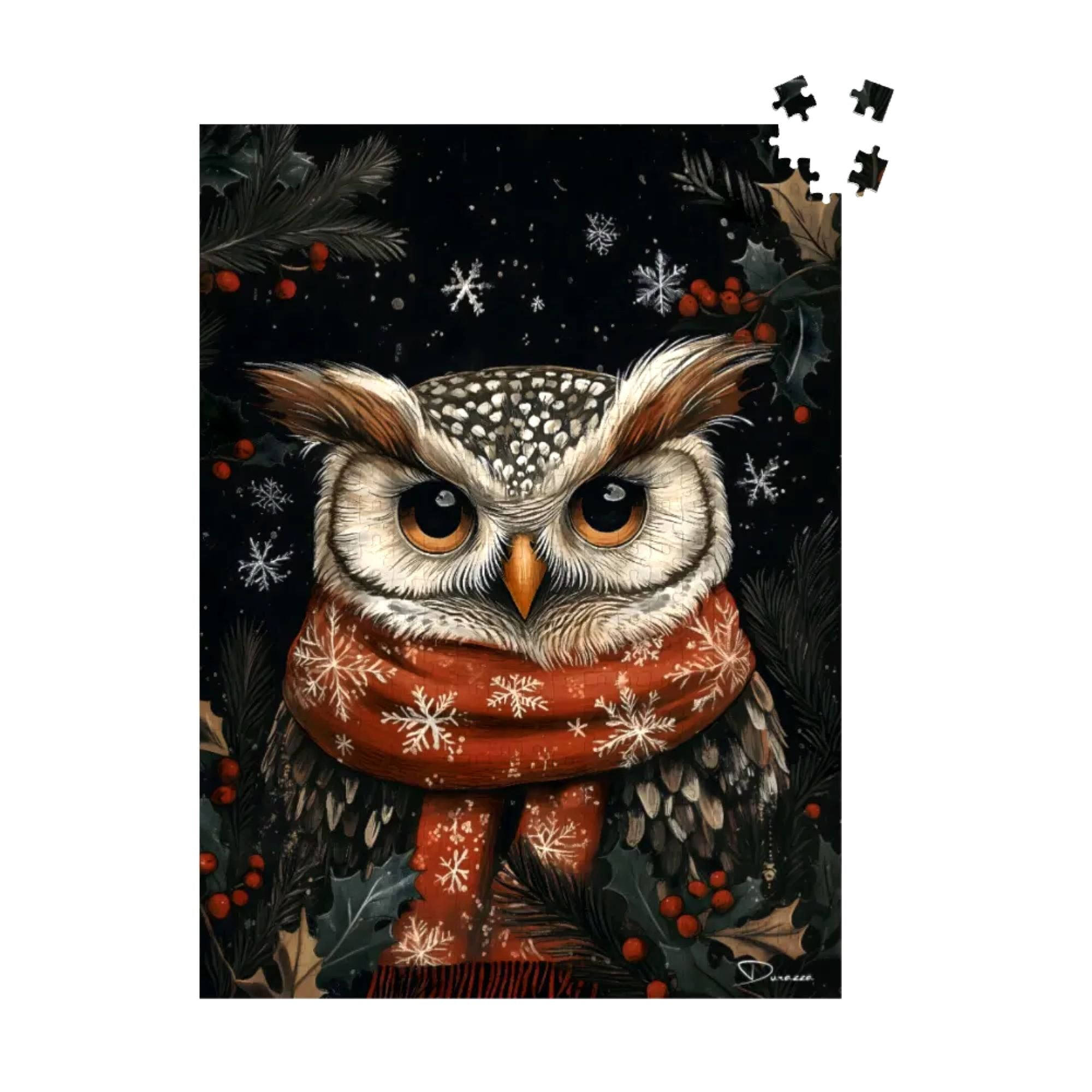 Owl's Winter Tale Jigsaw Puzzle 500 or 1000 Piece