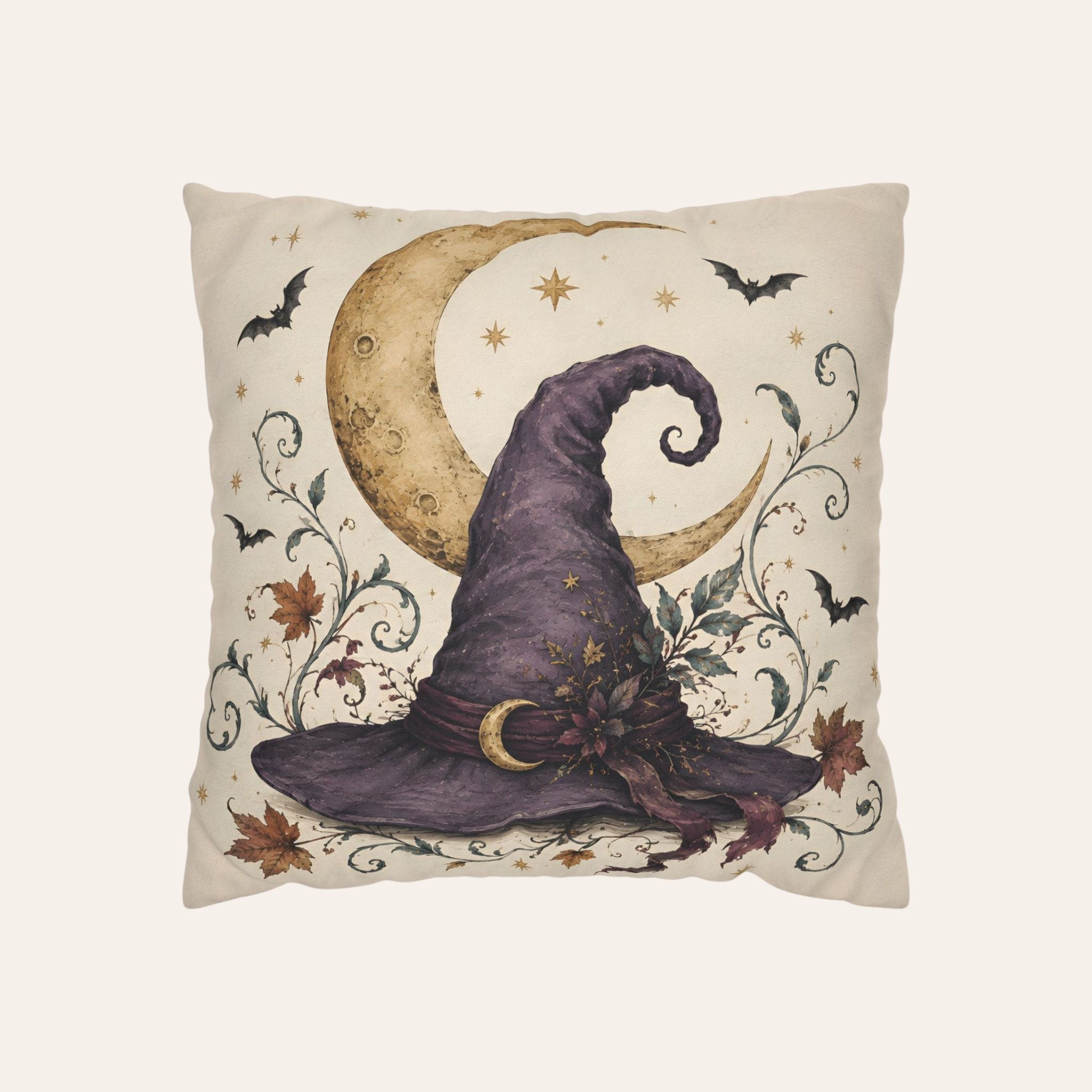 Celestial Witch Hat Throw Pillow, 18–20 Inch | Witchlight Moon