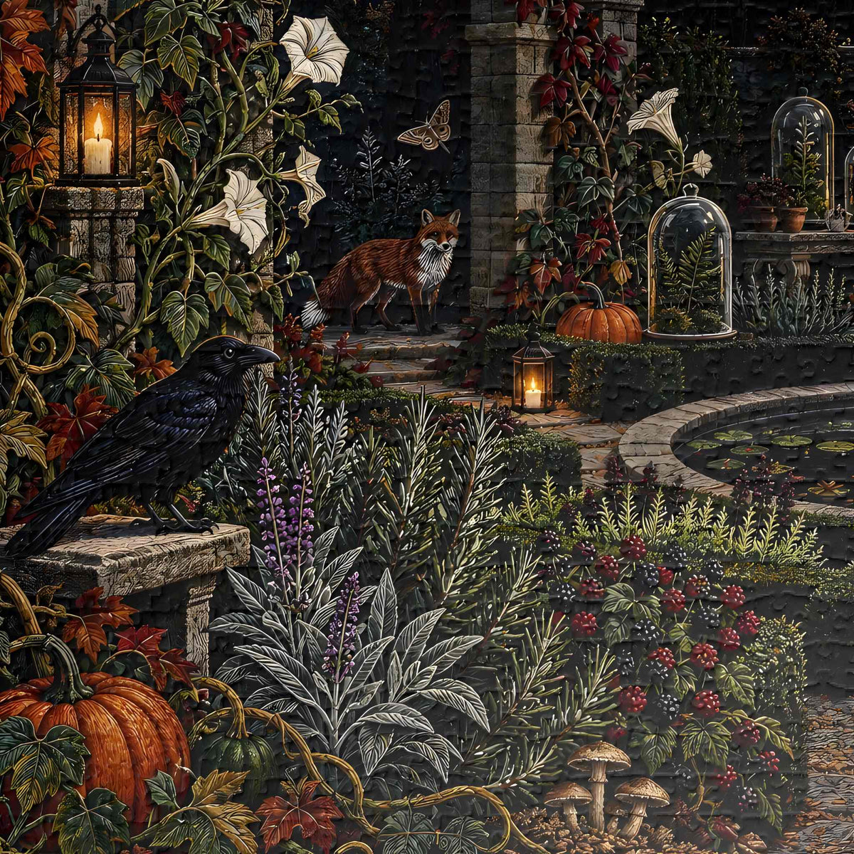 Secret Garden Jigsaw Puzzle for Adults, 500 or 1000 Pieces | Eclipse Moon