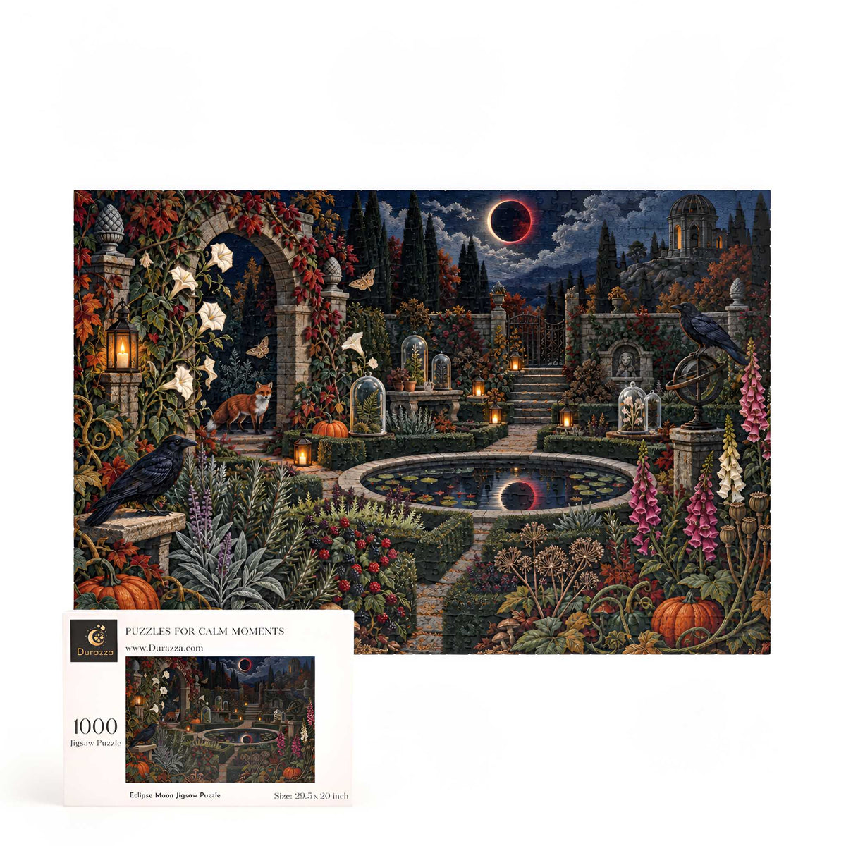 Secret Garden Jigsaw Puzzle for Adults, 500 or 1000 Pieces | Eclipse Moon