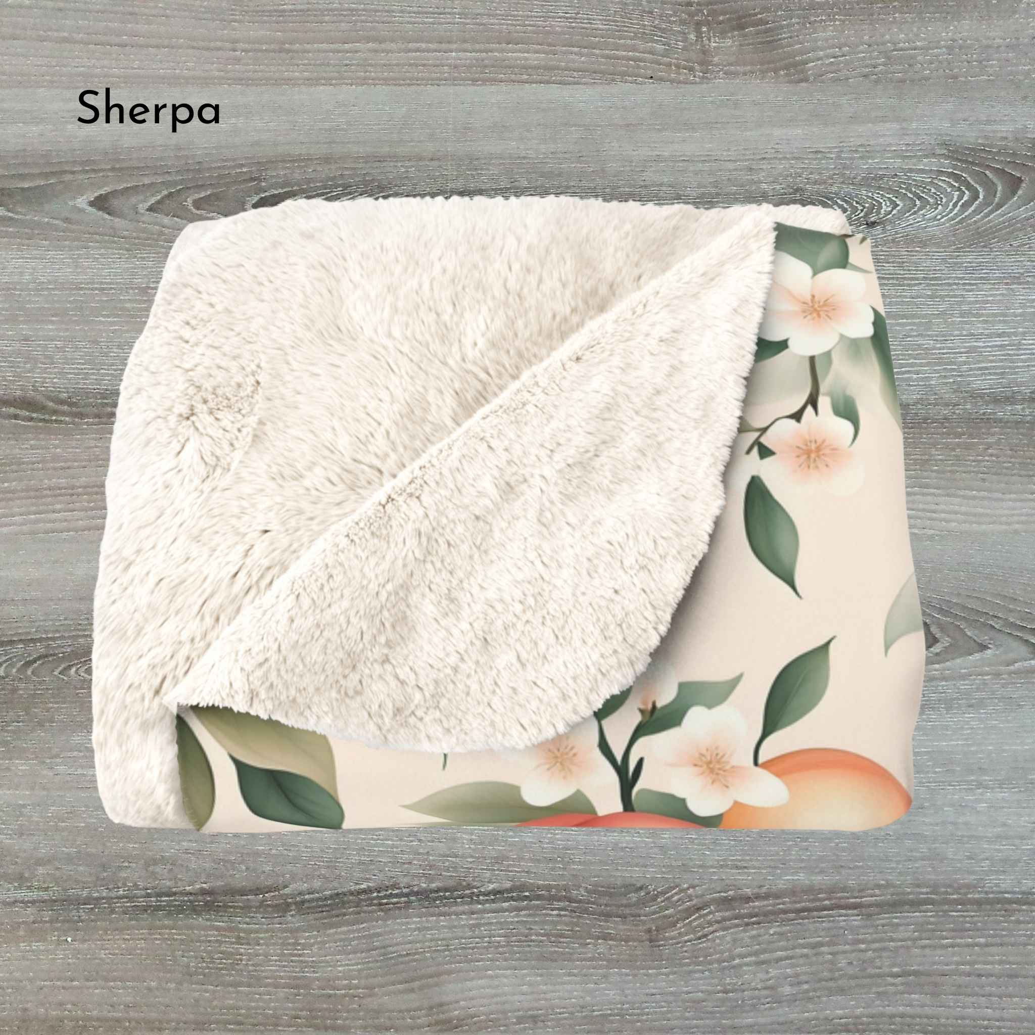 Fruit Throw Blanket – Peach Orchard Decor | Peachwood Bloom