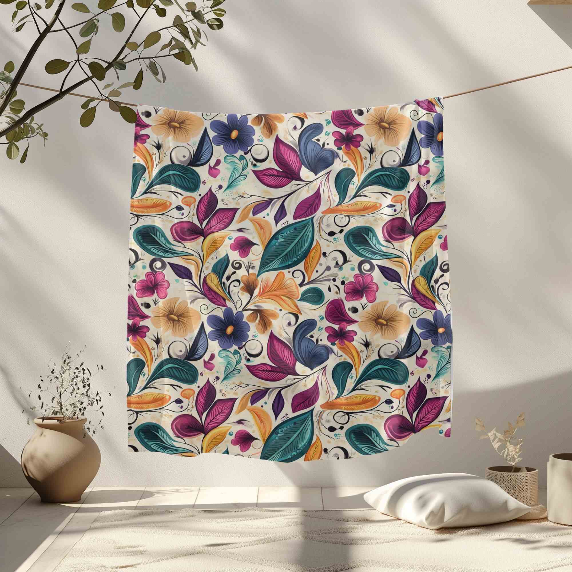 Floral Throw Blanket – Colorful Home Decor | Petal Riot