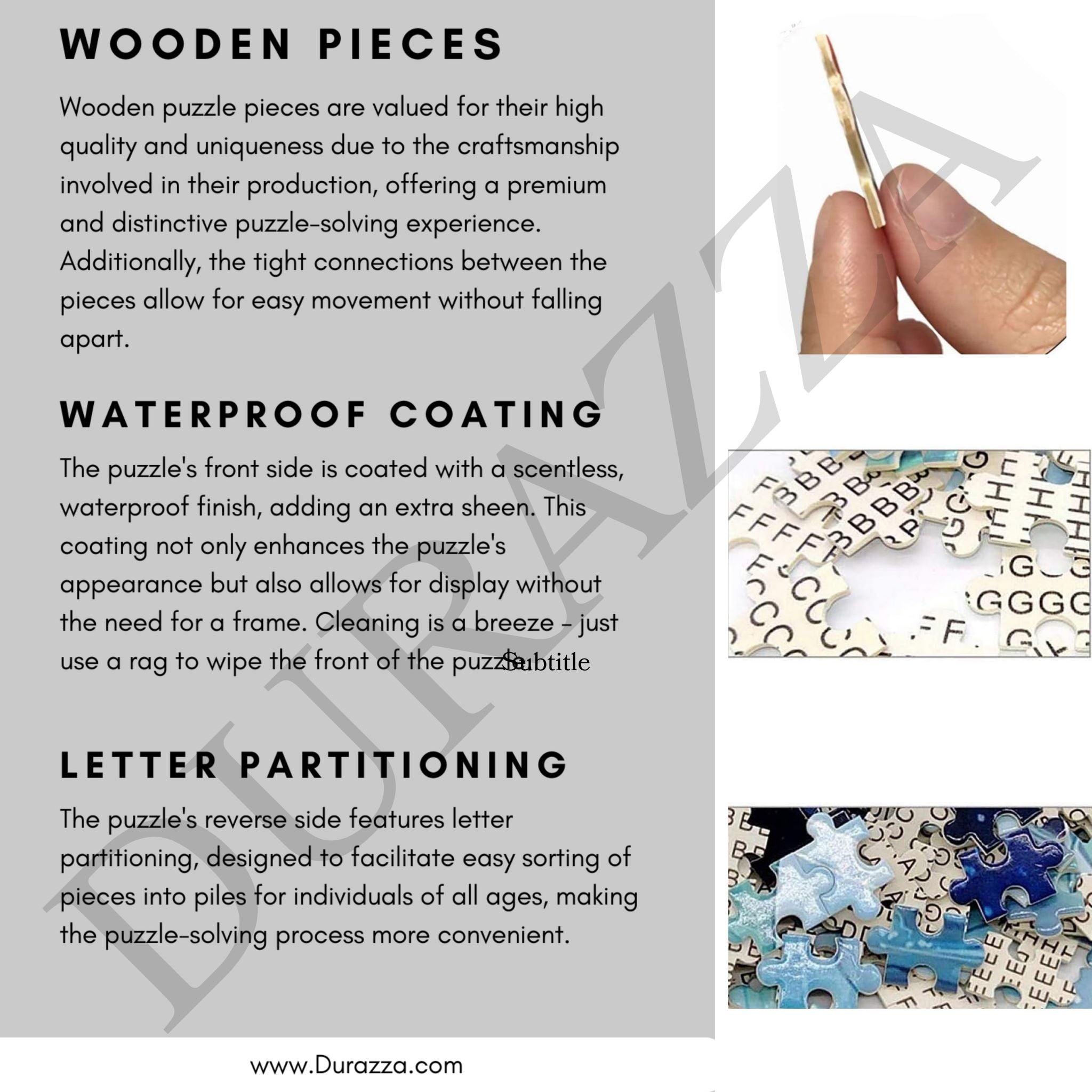 Witch Hat Hamlet Wooden Jigsaw Puzzle 500 or 1000 pieces