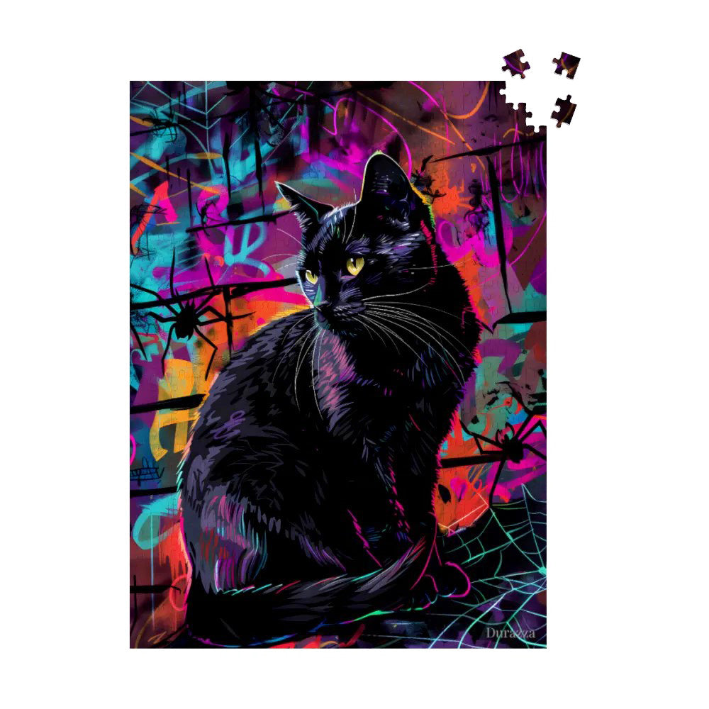 Retro Urban Cat Jigsaw Puzzle 500 or 1000 Piece