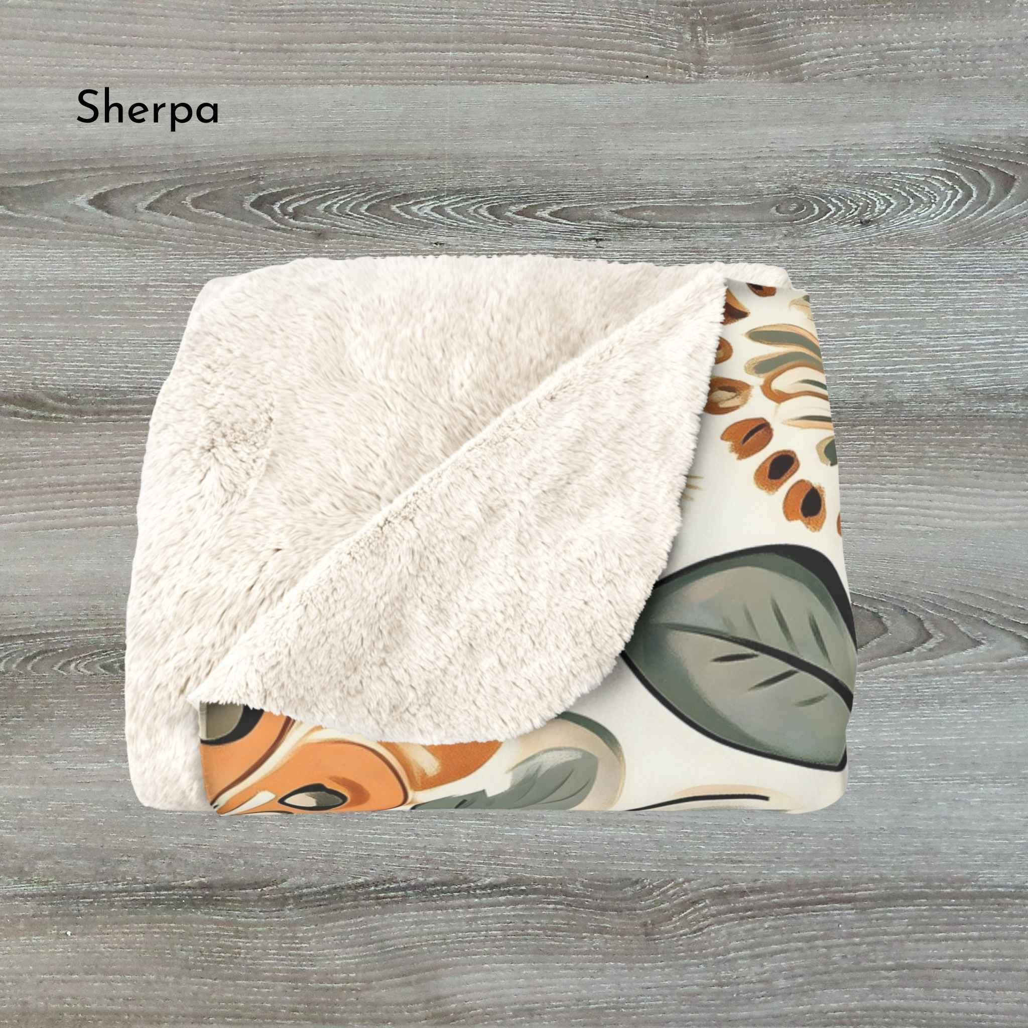 Floral Throw Blanket – Bohemian Cottage Decor | Retro Petals