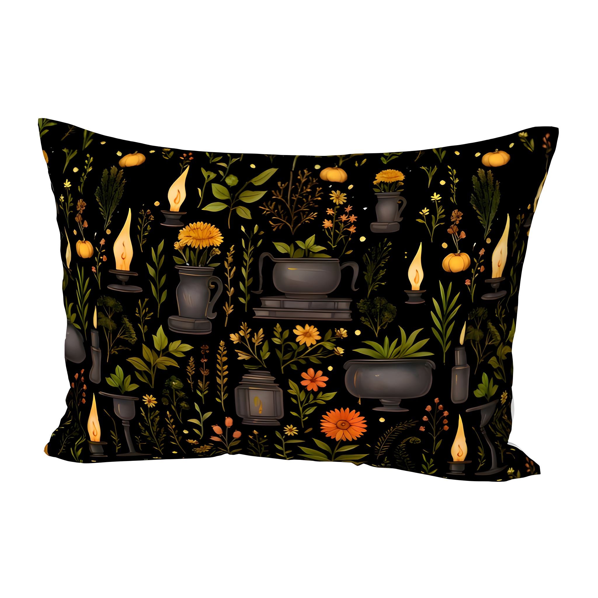 Queen size whimsigoth pillow sham in cotton sateen.