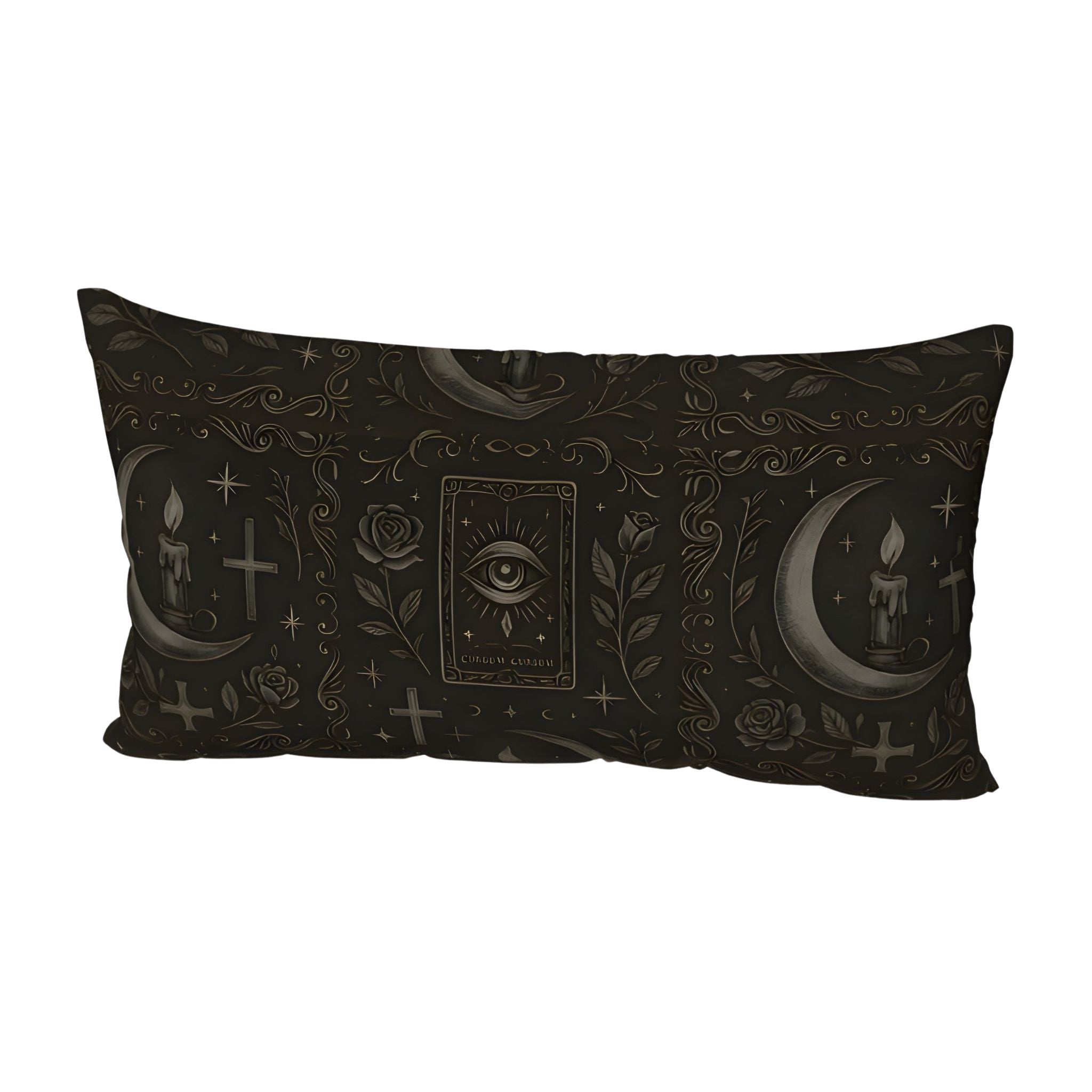 King size pillow sham in cotton with gothic pattern.