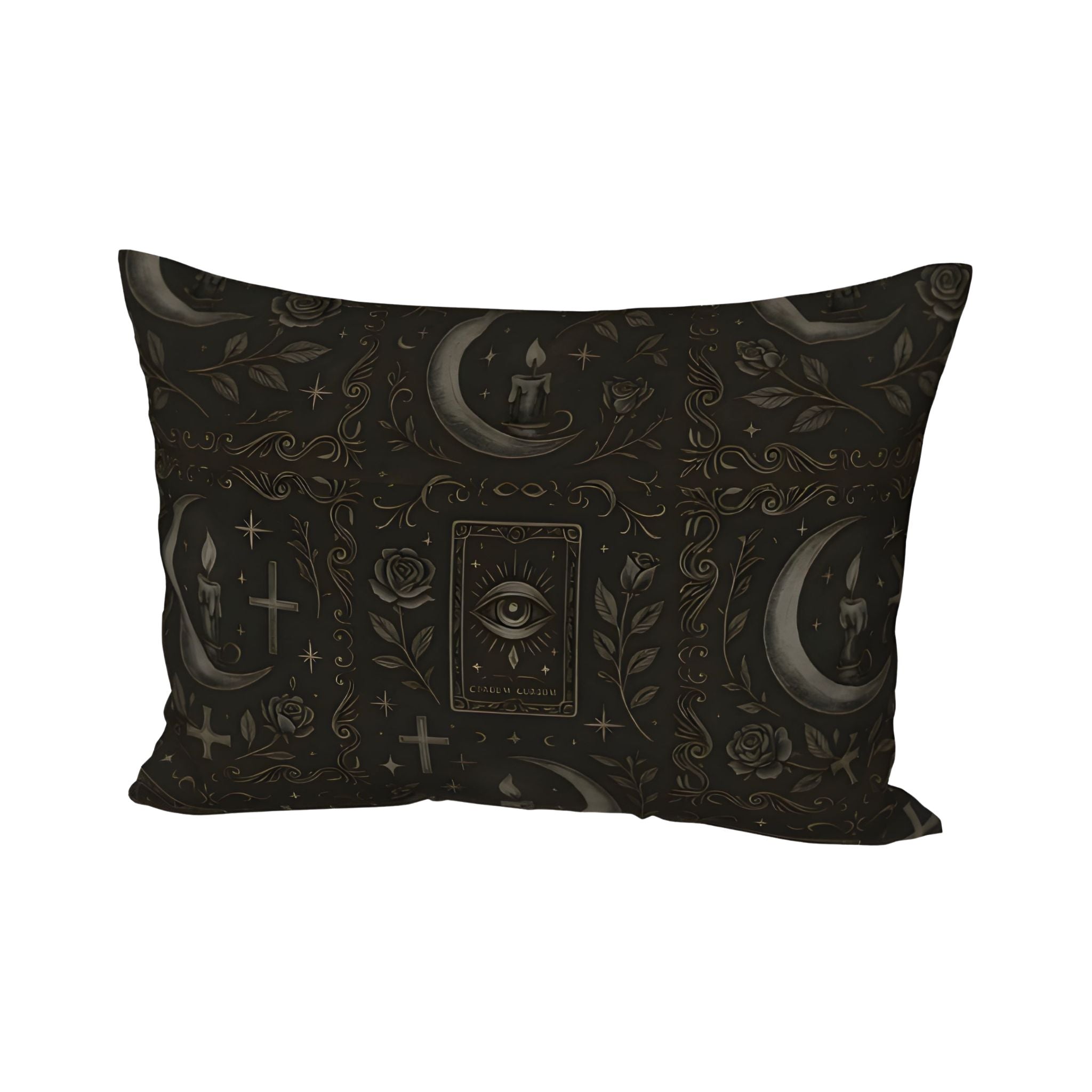 Standard size pillow sham in cotton with envelope closure.
