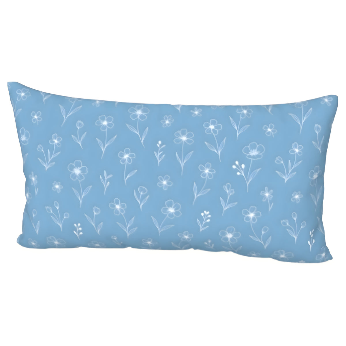 Blue Floral Pillow Sham - Standard / King | Bloommist